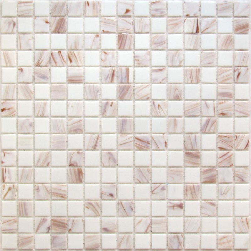 Изображение товара Декоративная стеклянная мозаика Granito DIVA 32.7x32.7 см белая для внутренних и наружных работ