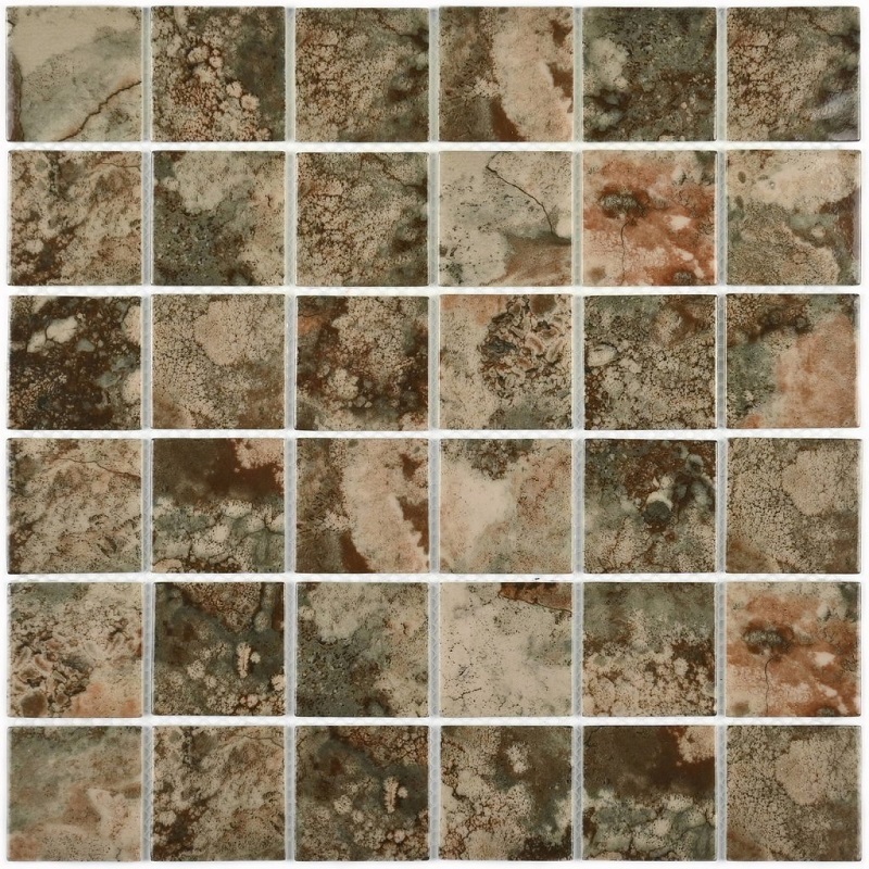 Изображение товара Декоративная мозаика Granito 23-00029110 Amuletto Leafekb 30x30см цвет Коричневый