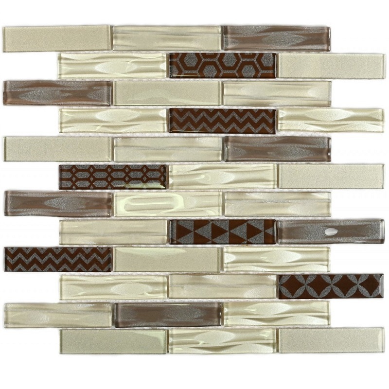Изображение товара Декоративная стеклянная мозаика GRANITO 30x30см коричневая для стен полов и бассейнов