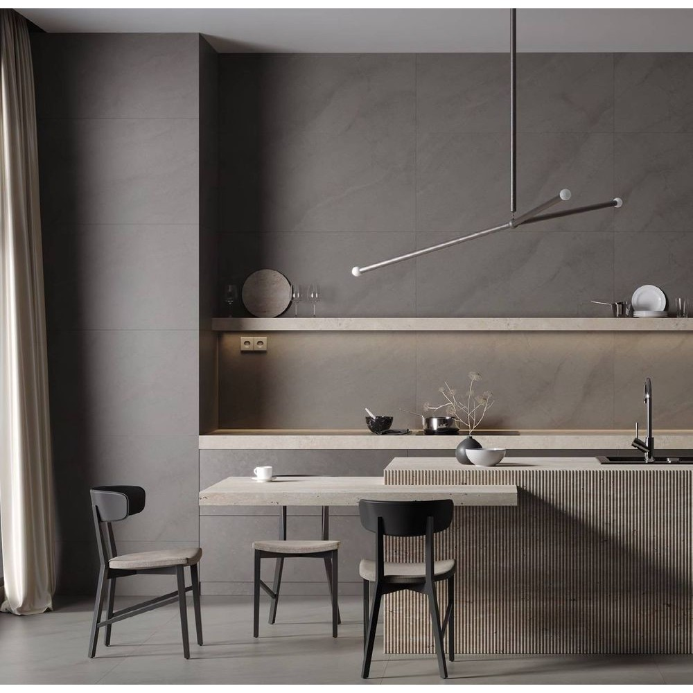 Изображение товара Керамогранит Kerranova Bereg K-2404/MR/600x1200x10ekb 60x120см цвет светло-серый