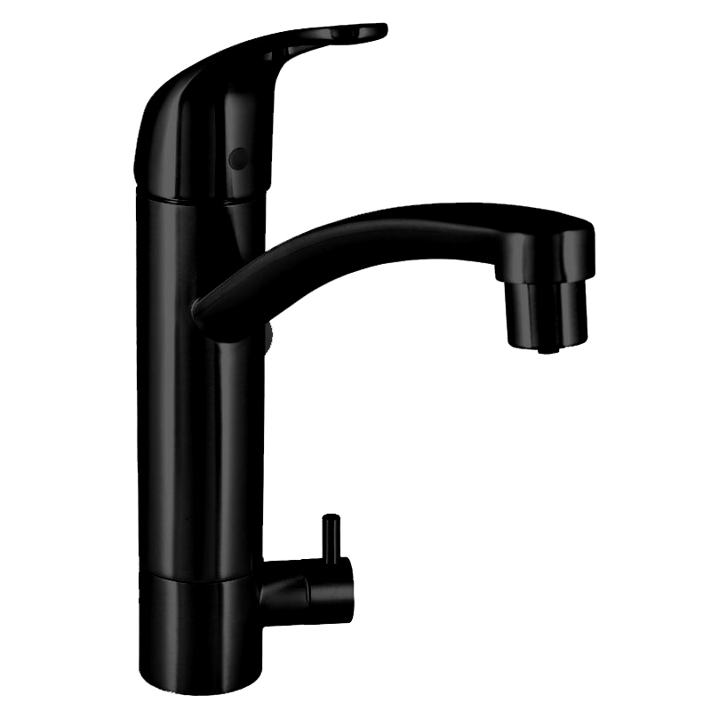 Изображение товара Смеситель для кухни WISENT с фильтром черный W4298B поворотный