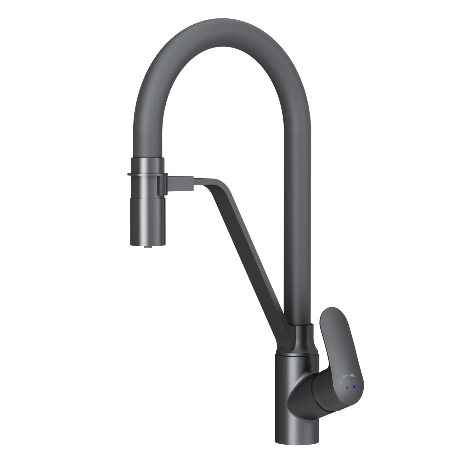 Изображение товара Смеситель для кухни Am.pm Like F8007822 43 см с фильтром цвет серый/графит