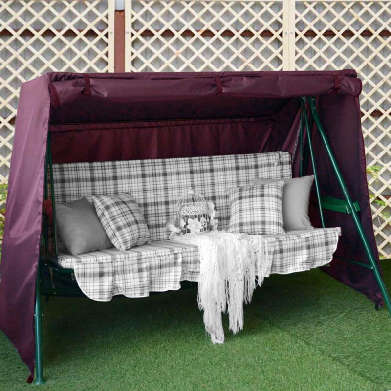 Изображение товара Чехол на качели садовые Качели и дача 230x165 см Мастак оксфорд бордовый