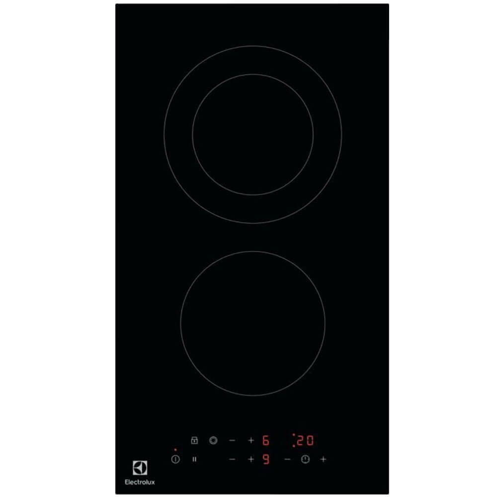 Изображение товара Электрическая варочная панель Electrolux LHR3233CK 2 конфорки стеклокерамика черная
