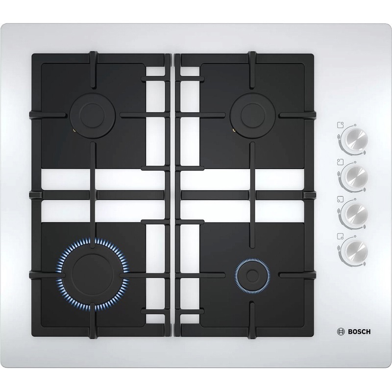 Изображение товара Газовая варочная панель Bosch POP6C2O92R 59 см 4 конфорки белая