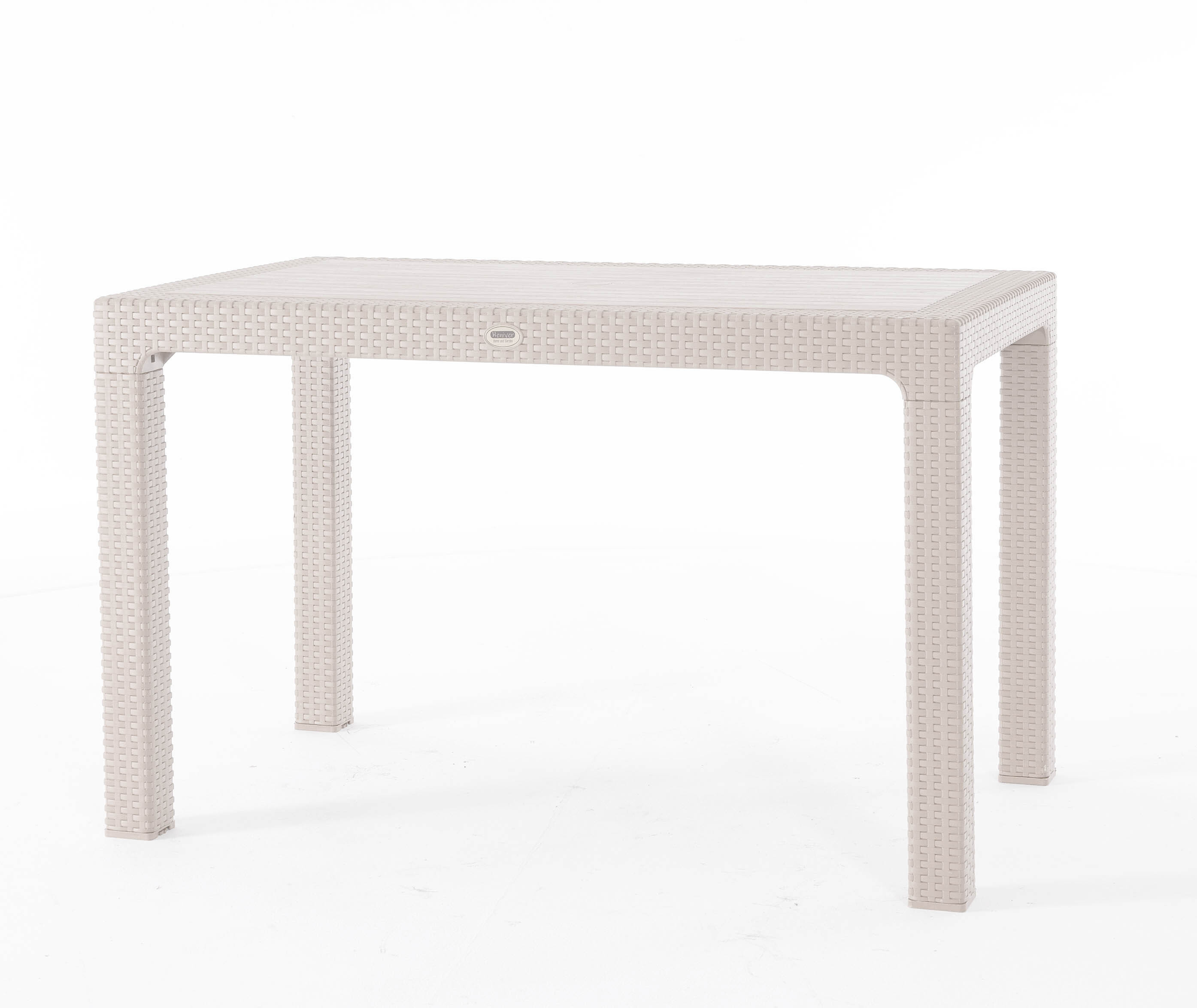 Изображение товара Садовый стол раздвижной Heniver RATTAN 120 см белый