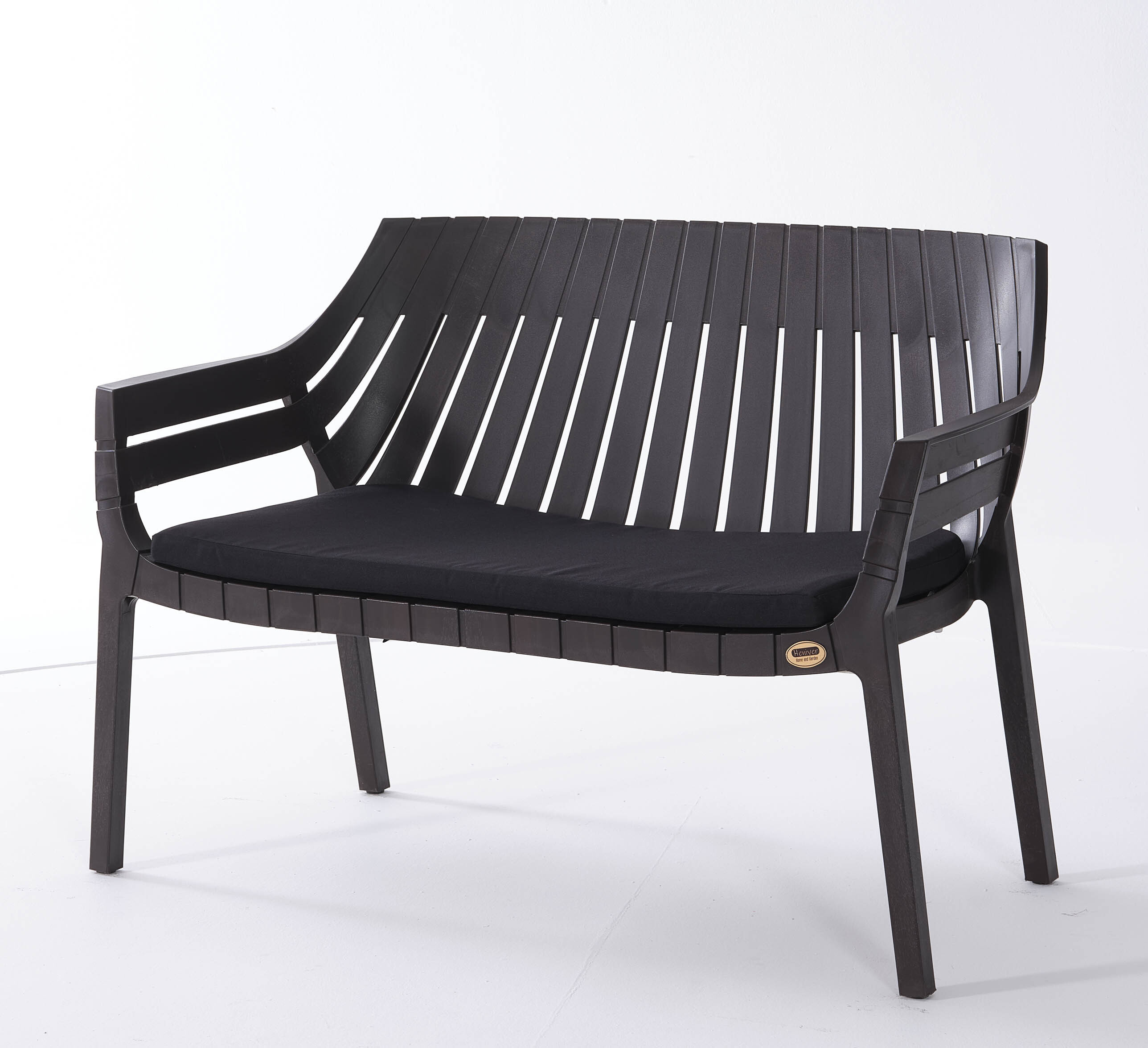 Изображение товара Диван садовый складной HILTON от HENIVER 2 шт черный пластик