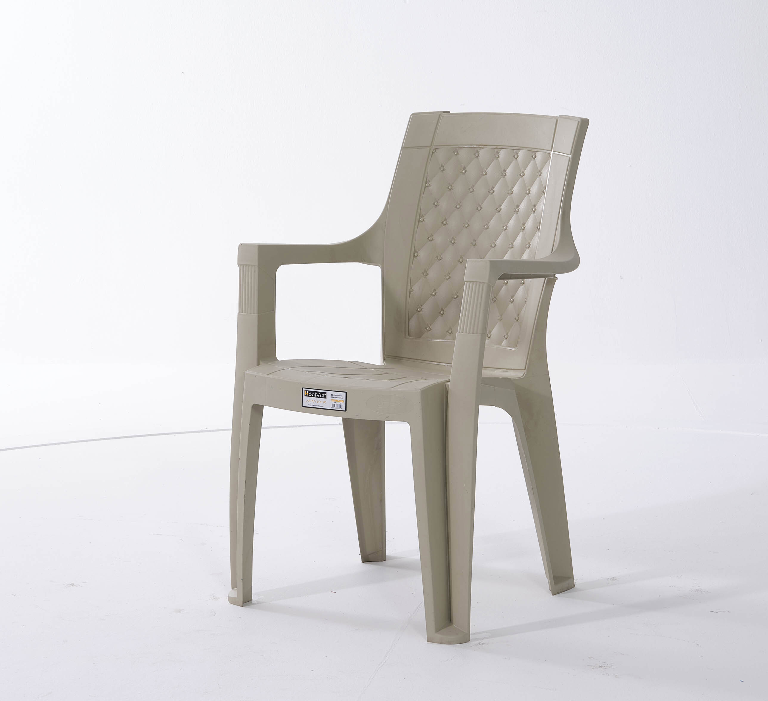 Изображение товара Кресло садовое HENIVER JENIVER SPC-J027 беж пластиковое, прочное, комфортное