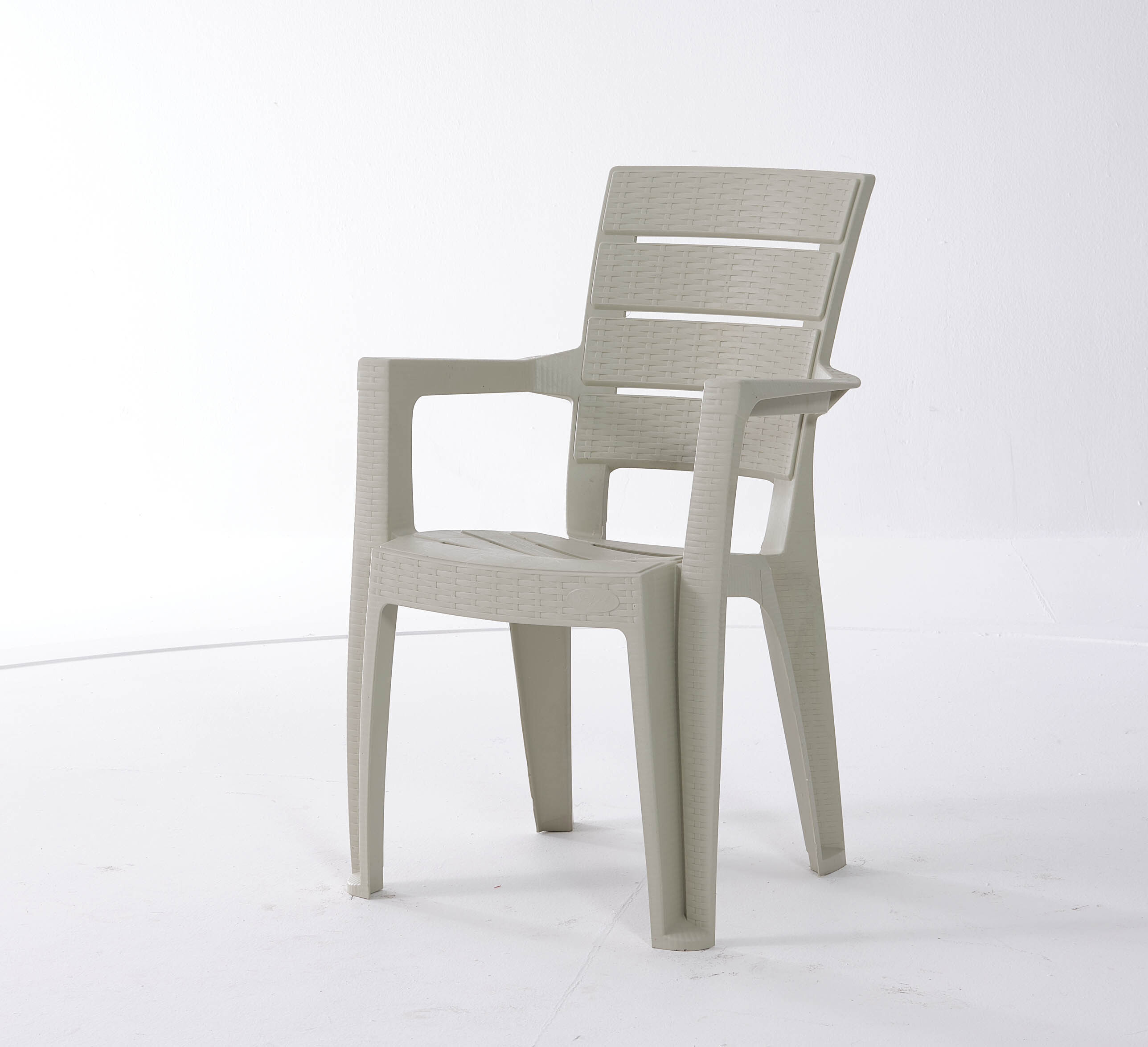 Кресло садовое Heniver SPC-S026 беж AYDER 44 см x 89 см x 44 см пластик ...