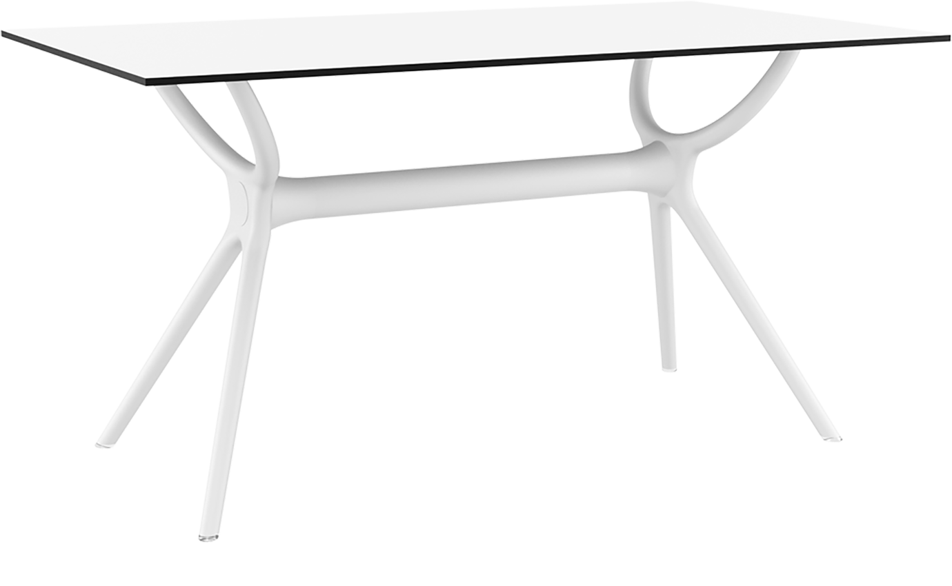 Изображение товара Нераздвижной садовый стол Siesta AIR TABLE 140 140x77x73 см белый пластик