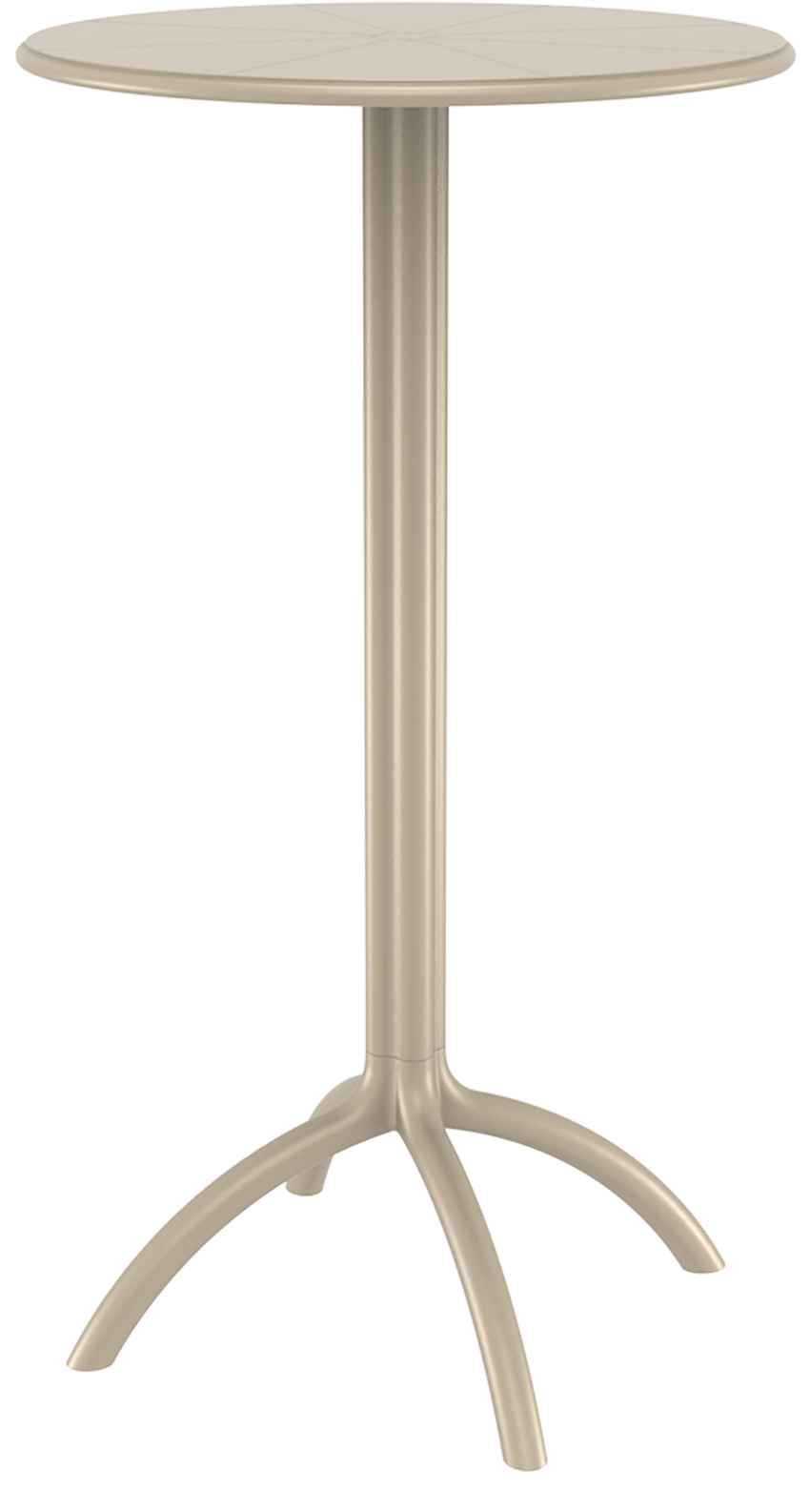 Изображение товара Нераздвижной садовый стол складной Siesta 161 60 см x 60 см x 108 см пластик бежевый