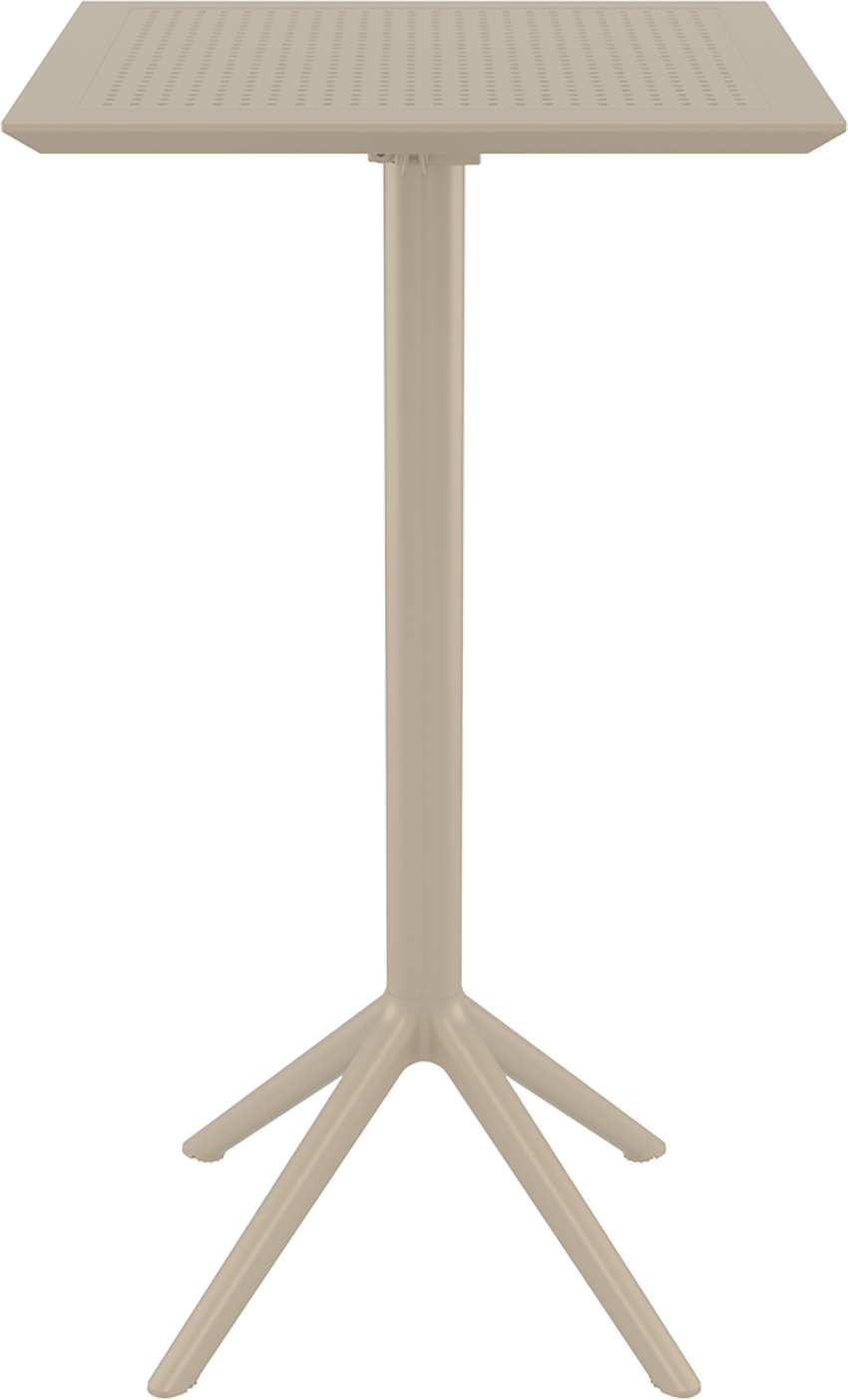 Изображение товара Нераздвижной садовый стол складной Siesta 116 60 см x 60 см x 108 см пластик бежевый