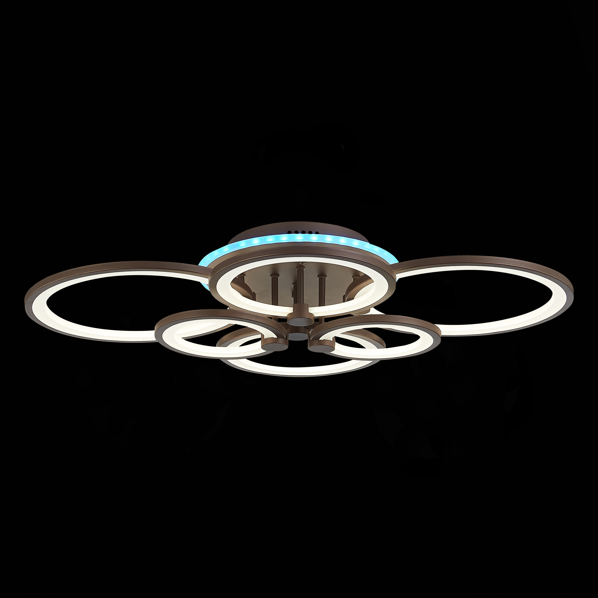 Изображение товара Люстра потолочная светодиодная Alma light Latta AL5000C168COF-RGB 26 м² регулируемый цвет света RGB цвет коричневый