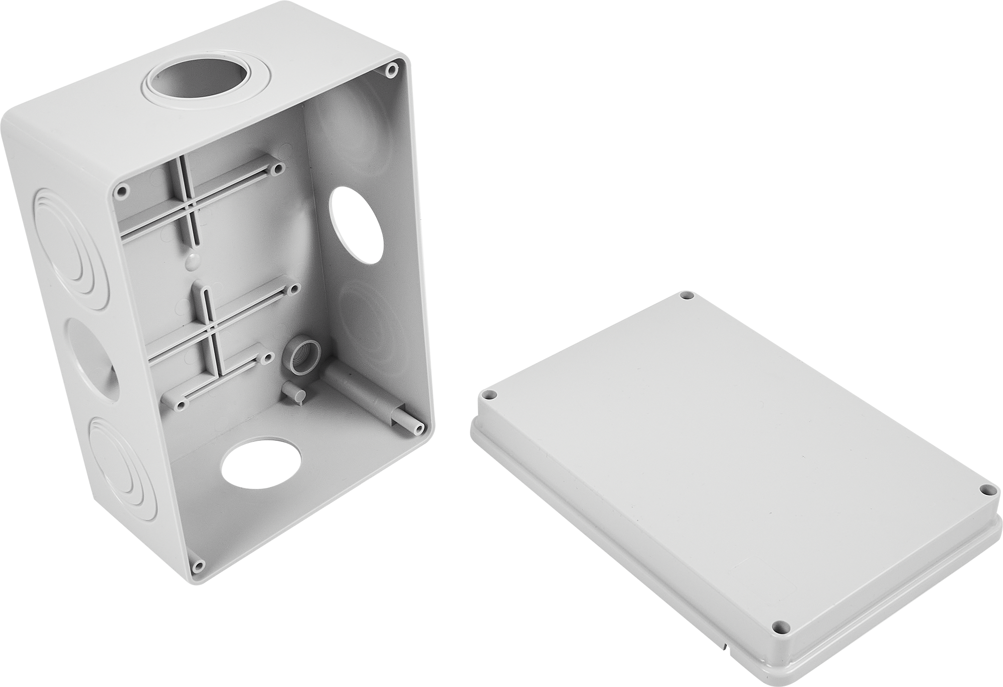 Распределительная коробка открытая Lexman 210x150x100 мм 8 вводов IP55 цвет серый - 2