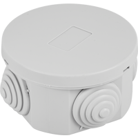 Изображение товара Распределительная коробка открытая Lexman D65x35 мм 4 ввода IP55 цвет серый