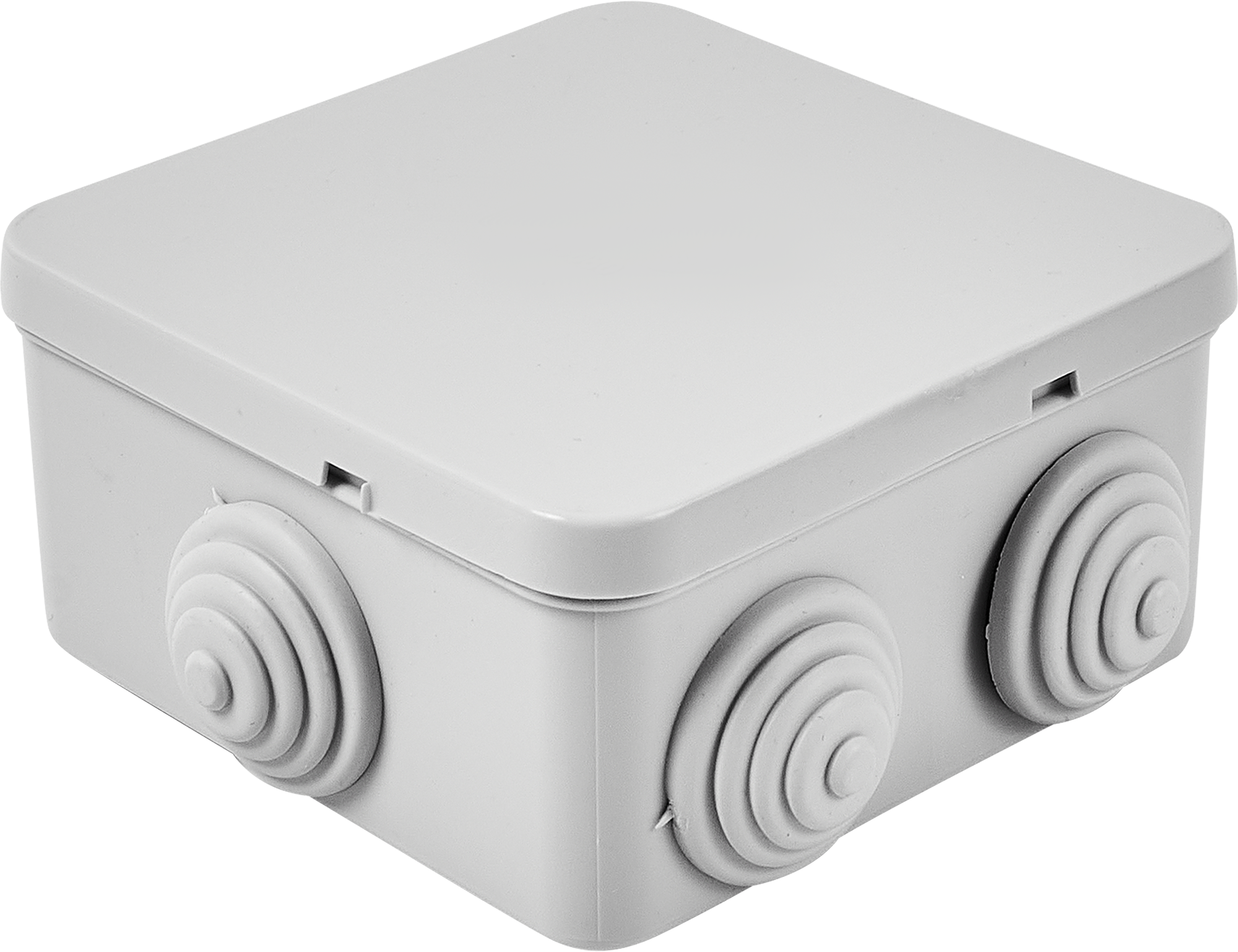 Изображение товара Lexman Распределительная коробка КУП открытая IP55 85x85x40 мм серый
