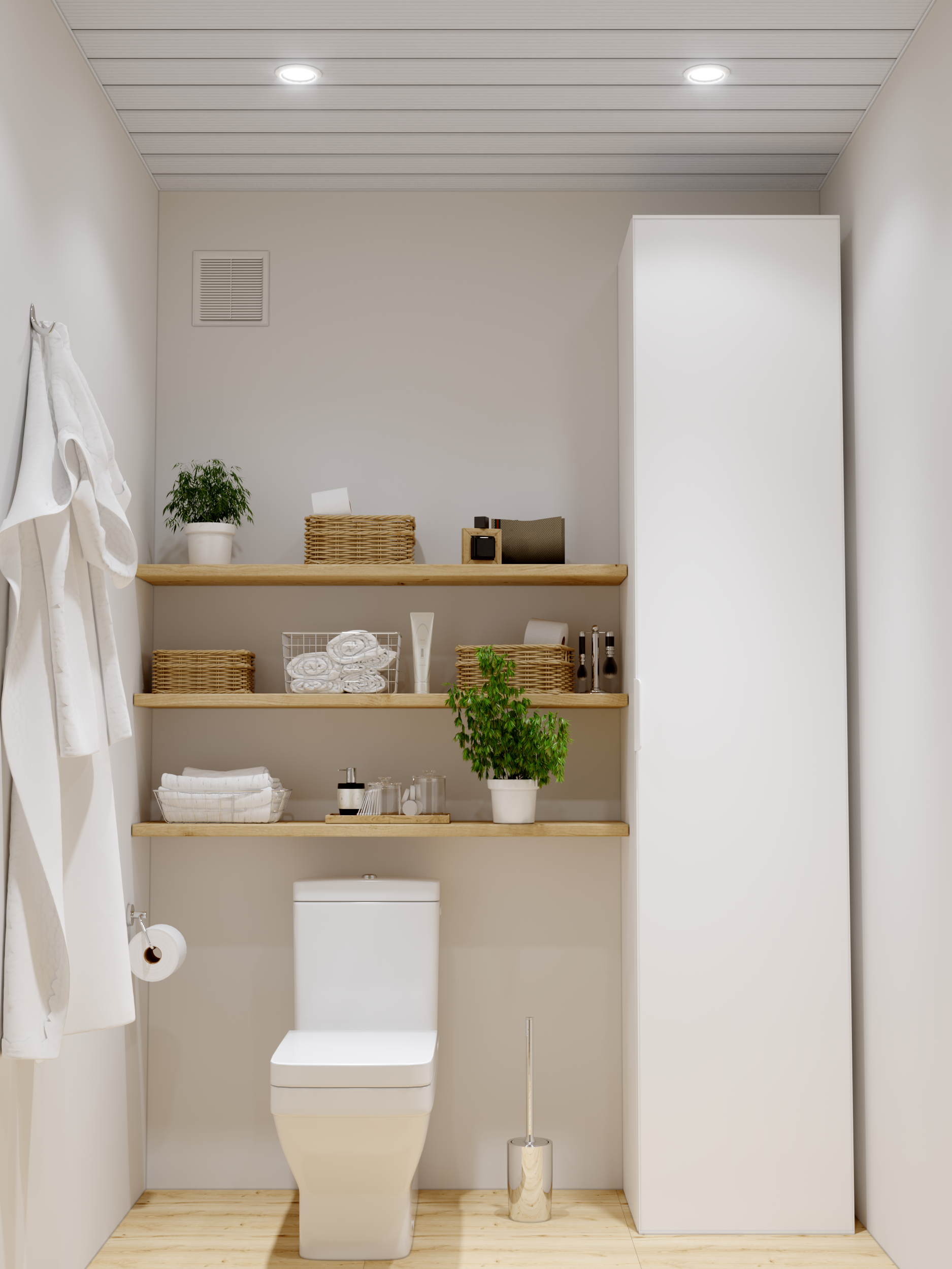 Набор реек Artens 2x1.05 м цвет жемчужно-белый с металлической полосой