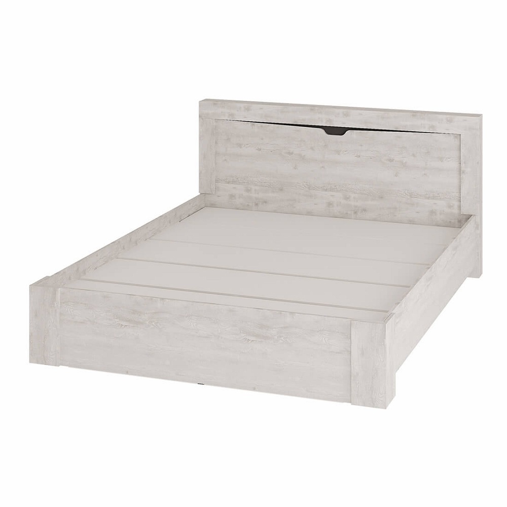 Изображение товара Каркас кровати без места для хранения BTS Леонардо 160x200 светлый бетон