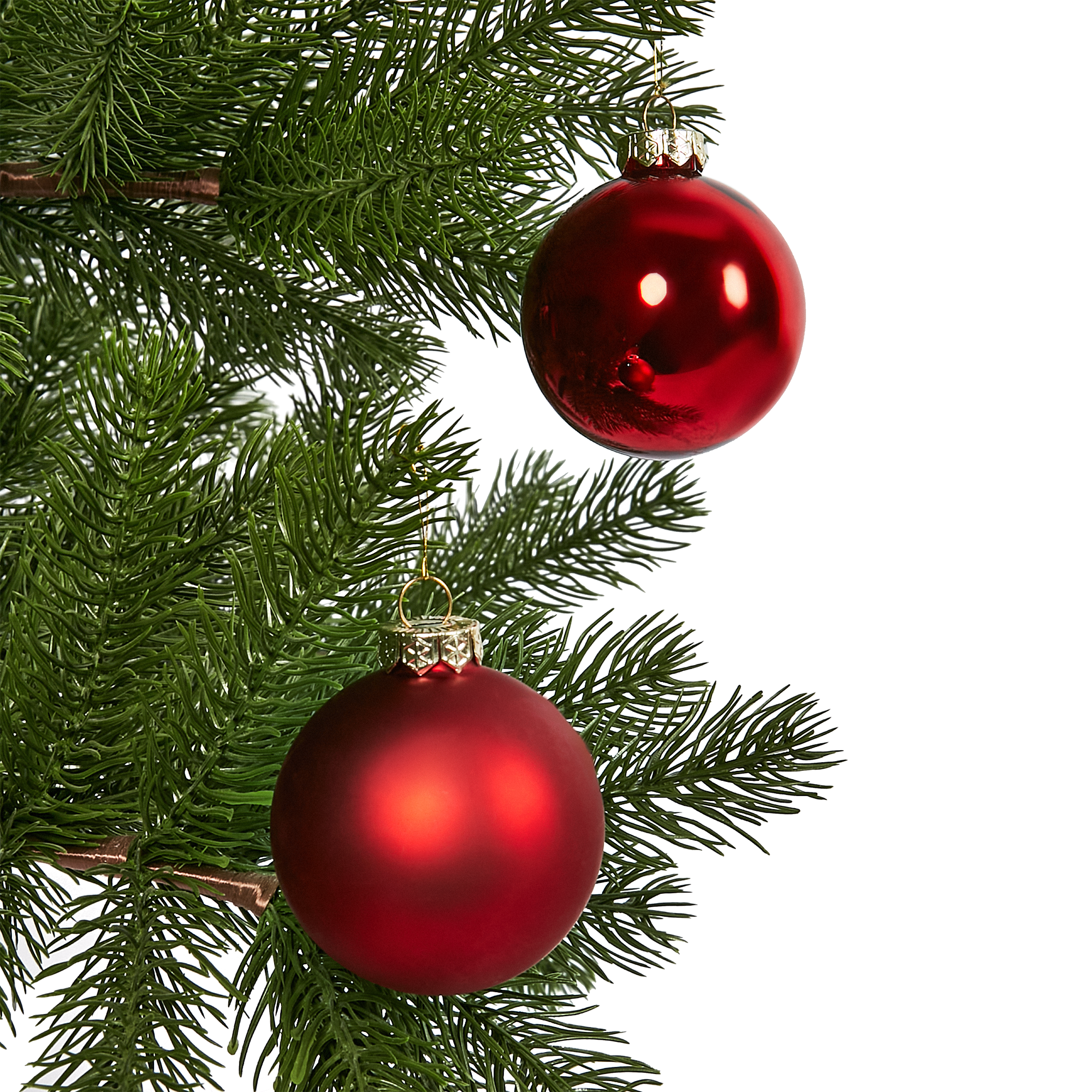Изображение товара Набор новогодних шаров Christmas ø7 см цвет красный 8 шт.