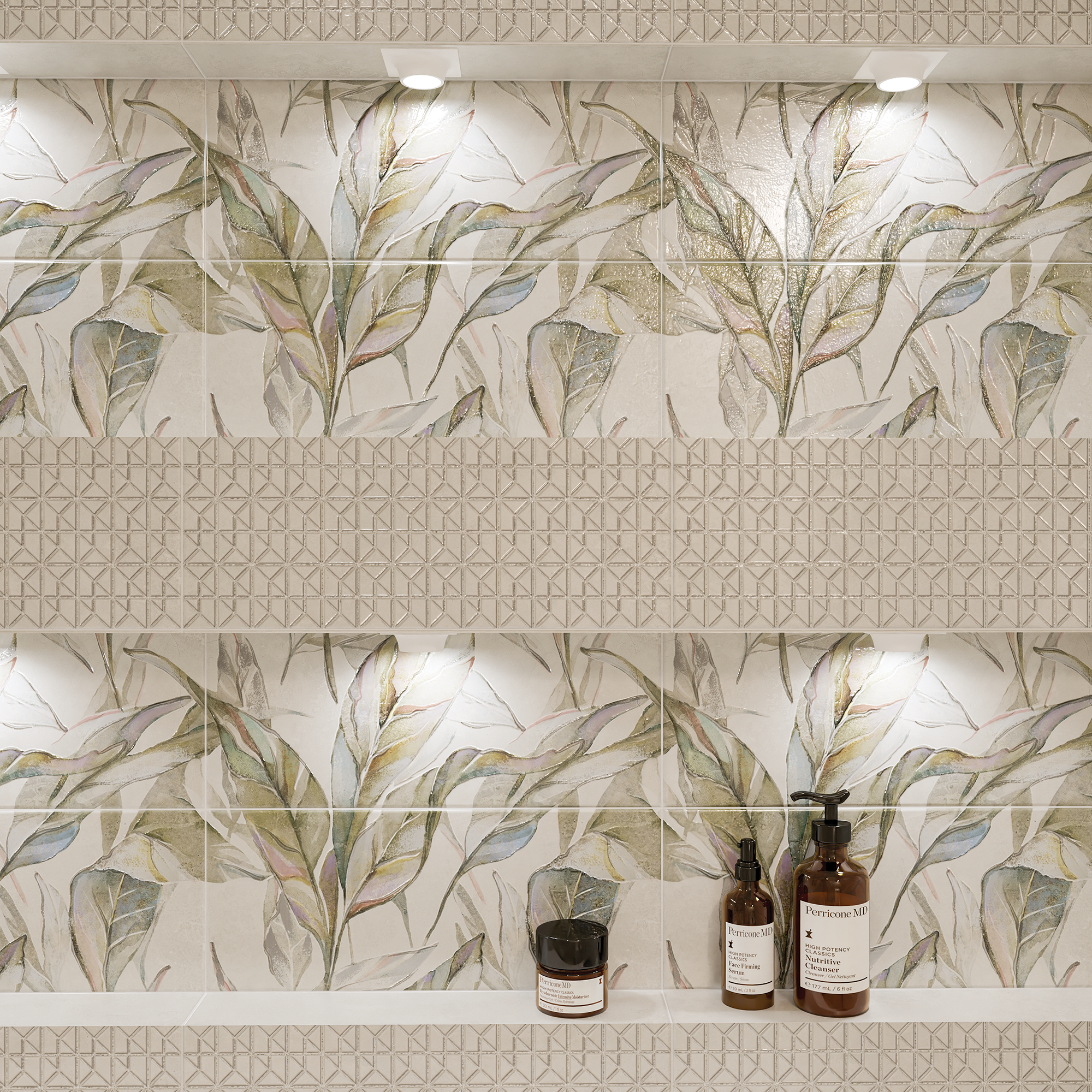 Изображение товара Настенная плитка Azori Trent Modello 20.1x50.5 см серый матовый бетон РФ