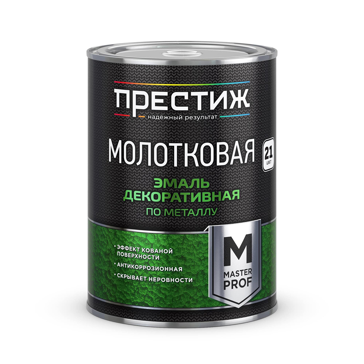Изображение товара Эмаль по металлу Престиж молотковая глянцевая золотистая 0.8 л Изображение товара Эмаль по металлу Престиж молотковая глянцевая золотистая 0.8 л