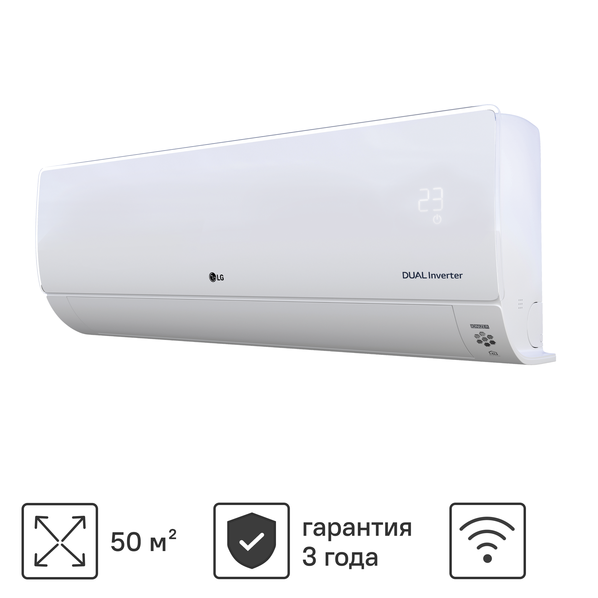 Изображение товара Сплит-система инверторная LG ProCool B18TS 18K BTU охлаждение/обогрев Wi-Fi Изображение товара Сплит-система инверторная LG ProCool B18TS 18K BTU охлаждение/обогрев Wi-Fi