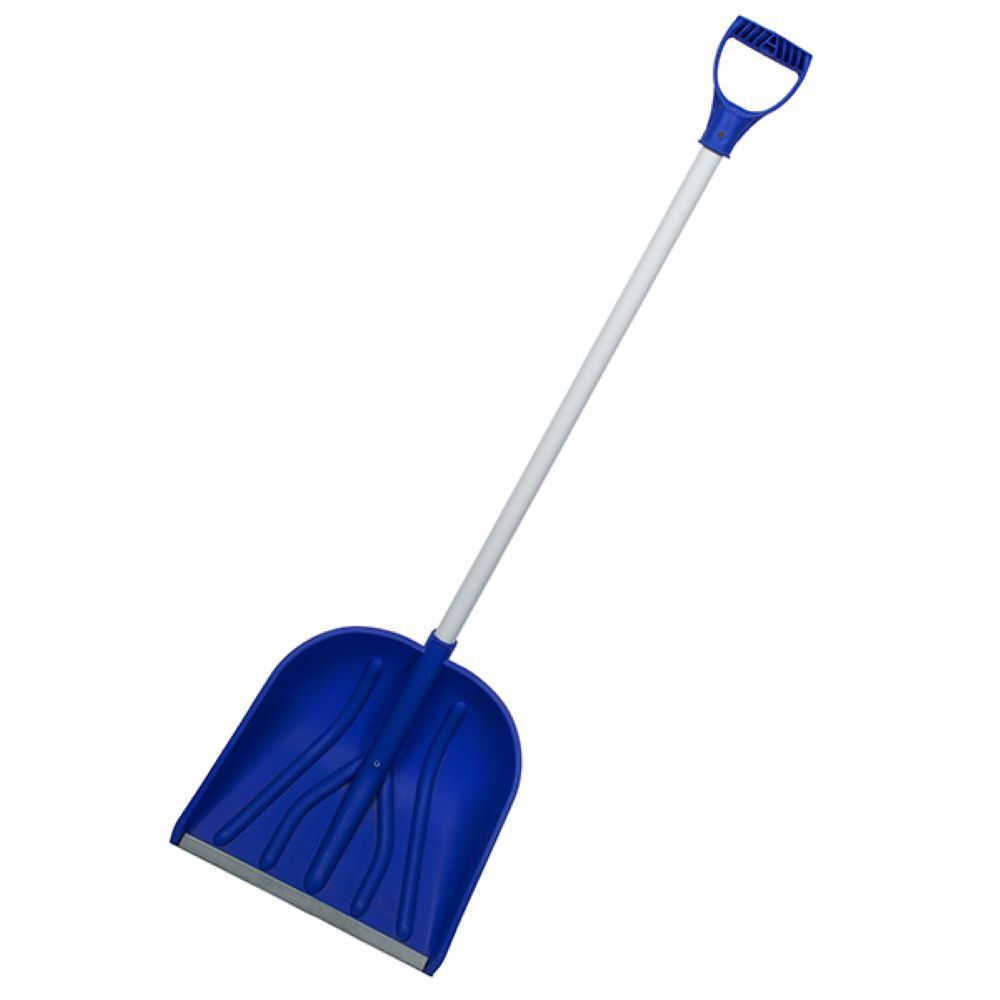 Изображение товара Лопата для уборки снега Ремоколор 69-0-431 пластиковая с деревянным черенком 300см