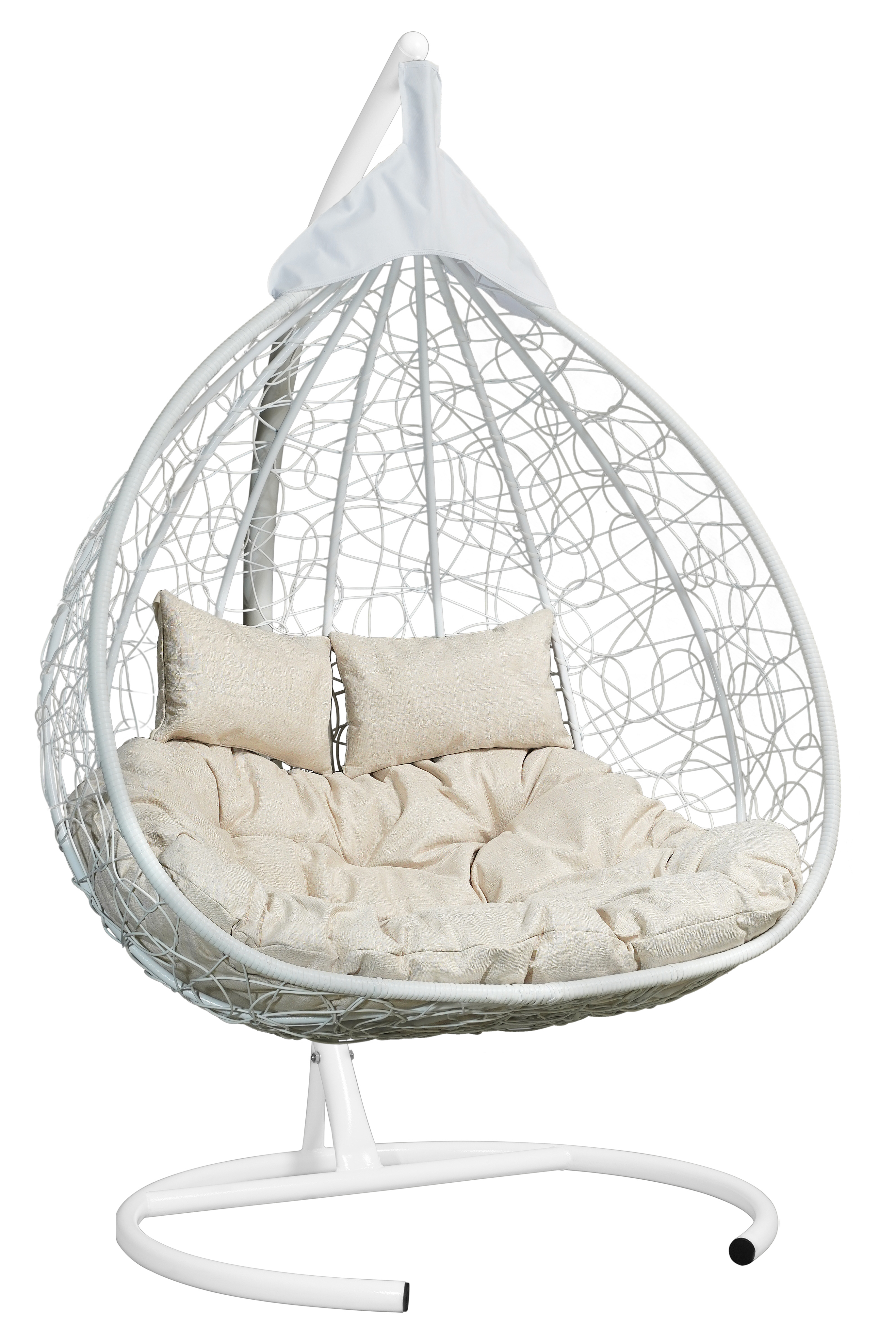 Изображение товара Кресло подвесное Laura outdoor FISHT для двоих белое