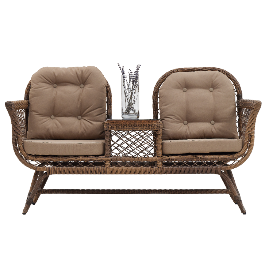 Изображение товара Садовый диван Sophia L-3001-TK из искусственного ротанга