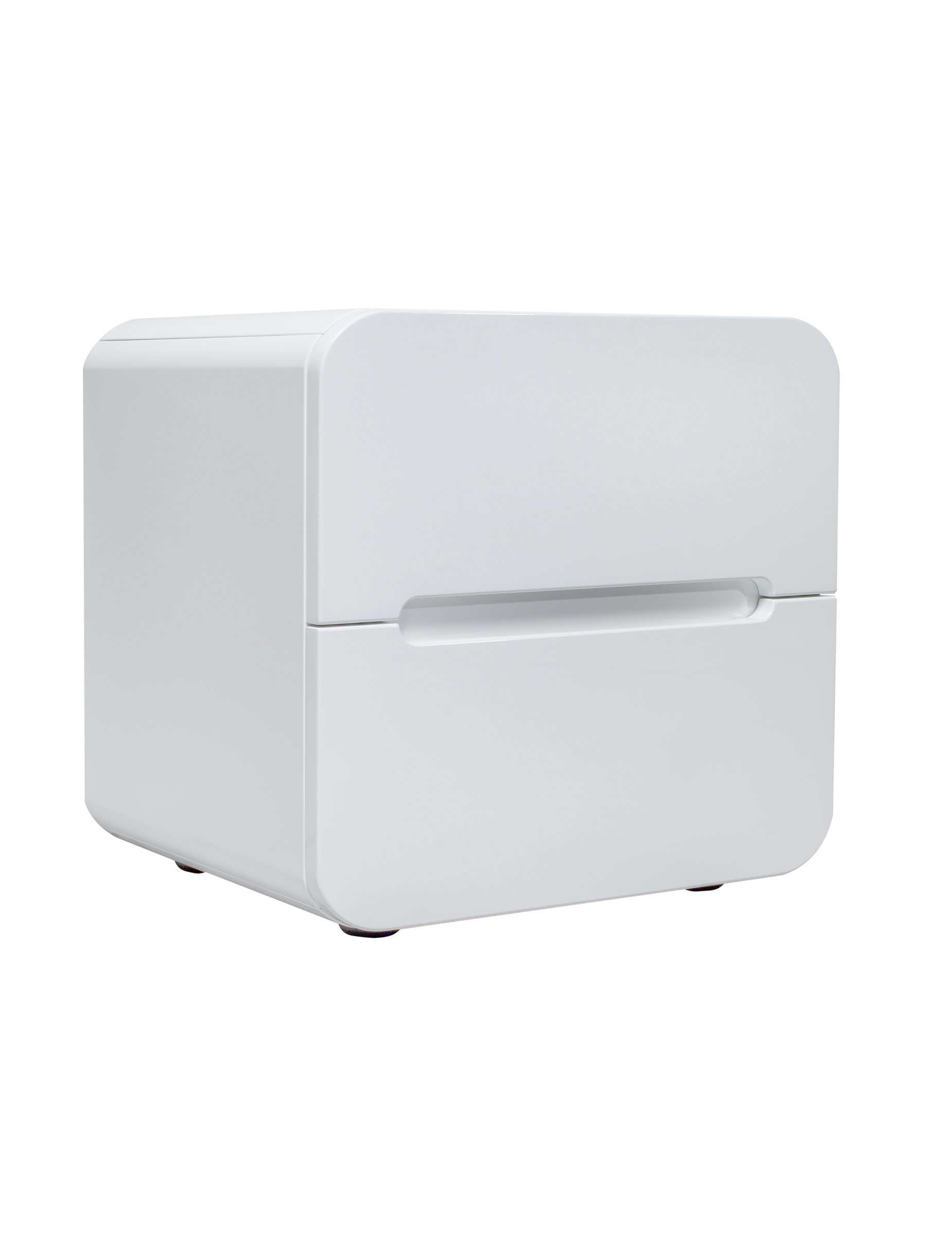 Изображение товара Тумба прикроватная RUNO Ницца Белый 50x47x40.1 см 2 ящика