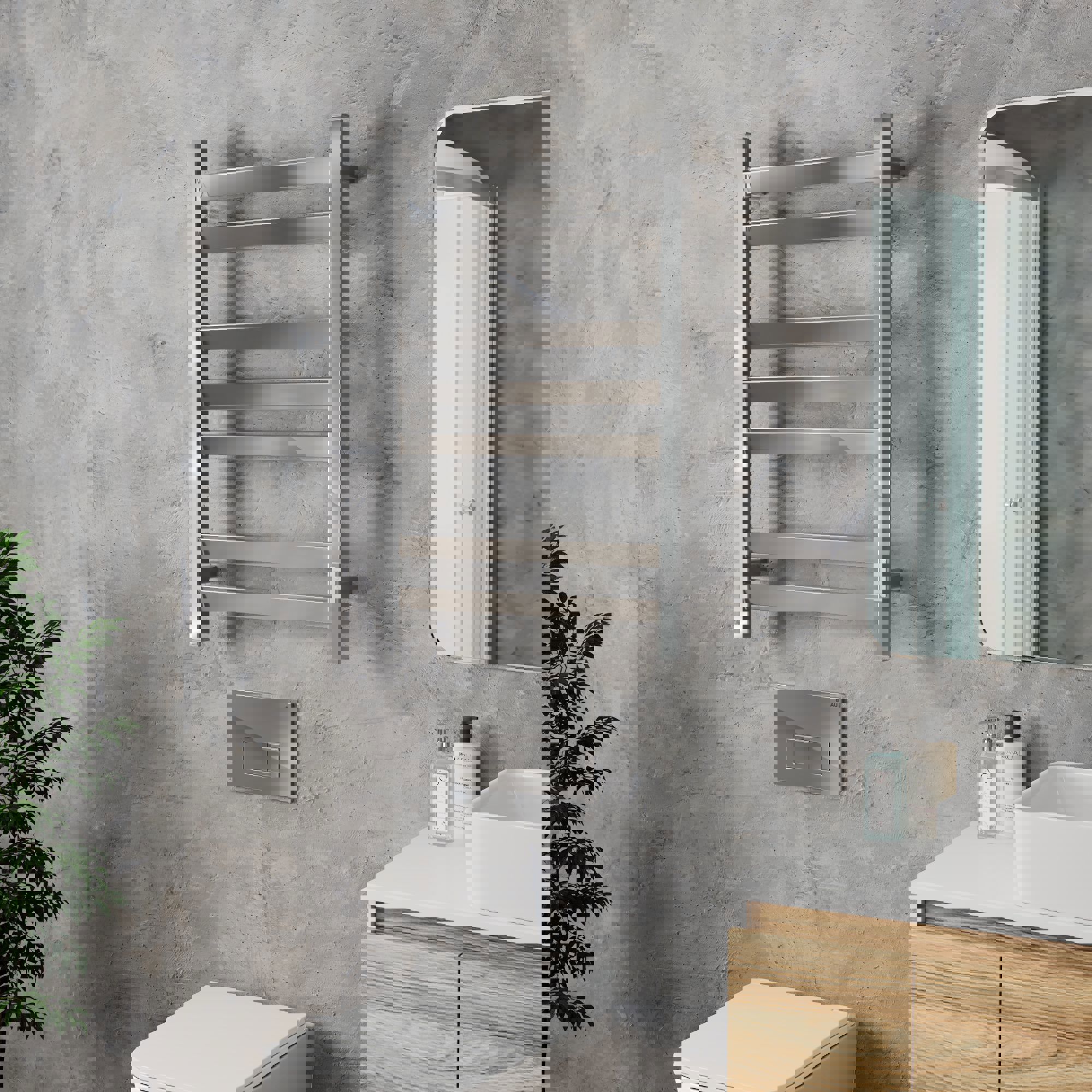 Изображение товара Электрический полотенцесушитель Bauedge DB-0119 500x800 мм 130 Вт хром