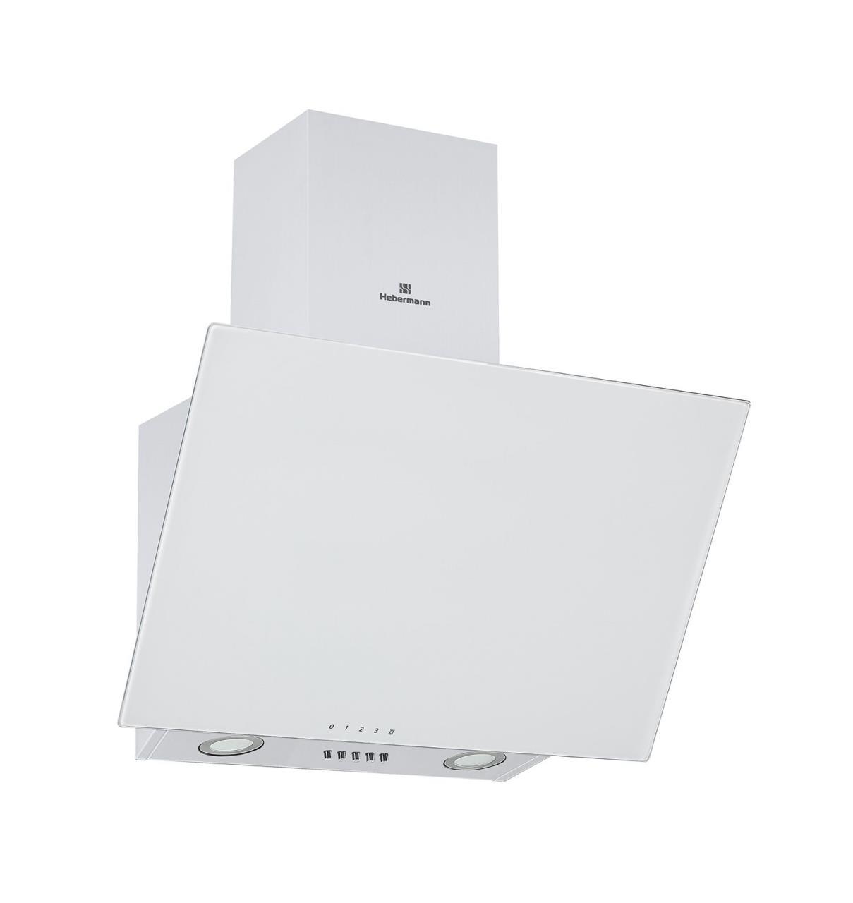 Изображение товара Наклонная вытяжка Hebermann HBKH 60.4 B белый 60 см с LED подсветкой