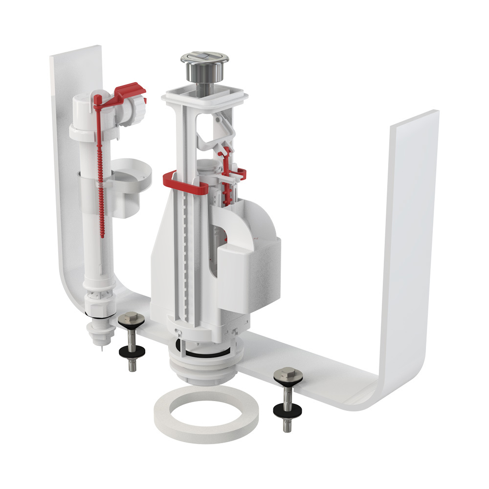 Изображение товара Сливной клапан Alcaplast SA08AS 1/2 Chrom для унитаза с регулировкой уровня воды