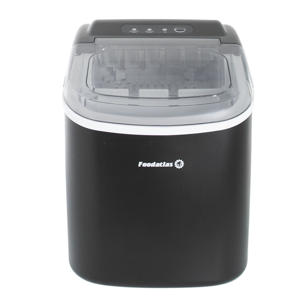 Изображение товара Ледогенератор Foodatlas ЦБ000002521 черный настольный с производительностью 12 кг/сутки