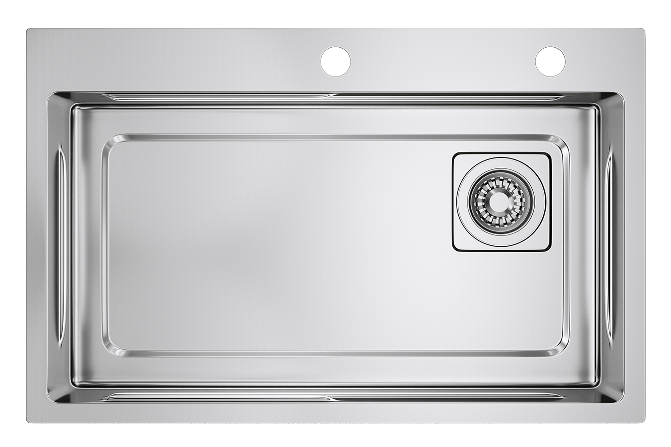 Изображение товара Мойка для кухни Raglo R702 72x46 см глубина чаши 21.50 см Нержавеющая сталь цвет хром Изображение товара Мойка для кухни Raglo R702 72x46 см глубина чаши 21.50 см Нержавеющая сталь цвет хром