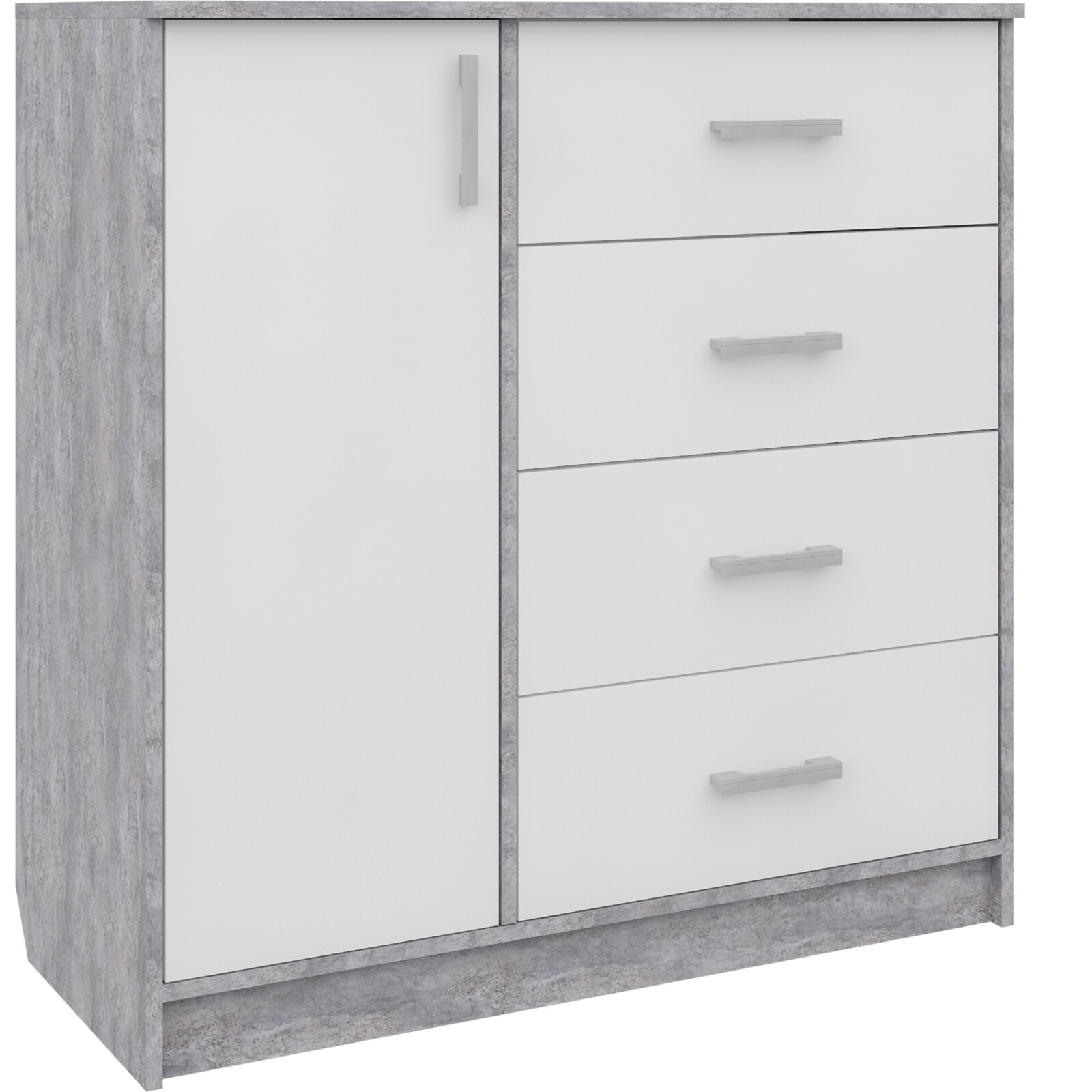 Изображение товара Комод Гк Аквилон OLIVIA 4 ящика 100.20x45x102 Плита ДСП цвет кашемир