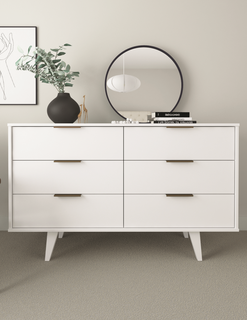 Изображение товара Комод Мебельнов Чикаго 6 ящиков белый