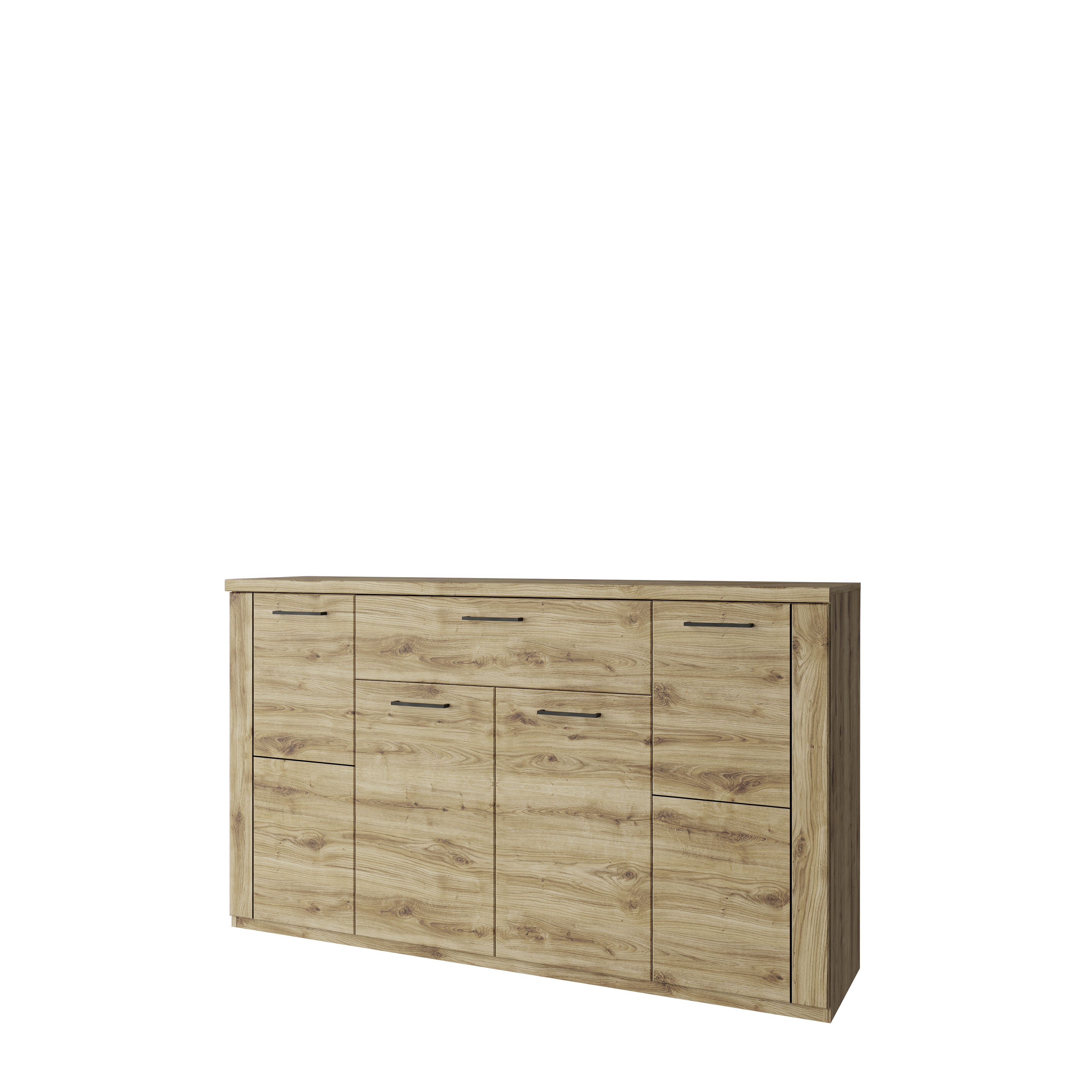 Изображение товара Тумба Anrex Doorset 4D1S 1 ящик 160x41x94.60 ЛДСП цвет дуб наварра