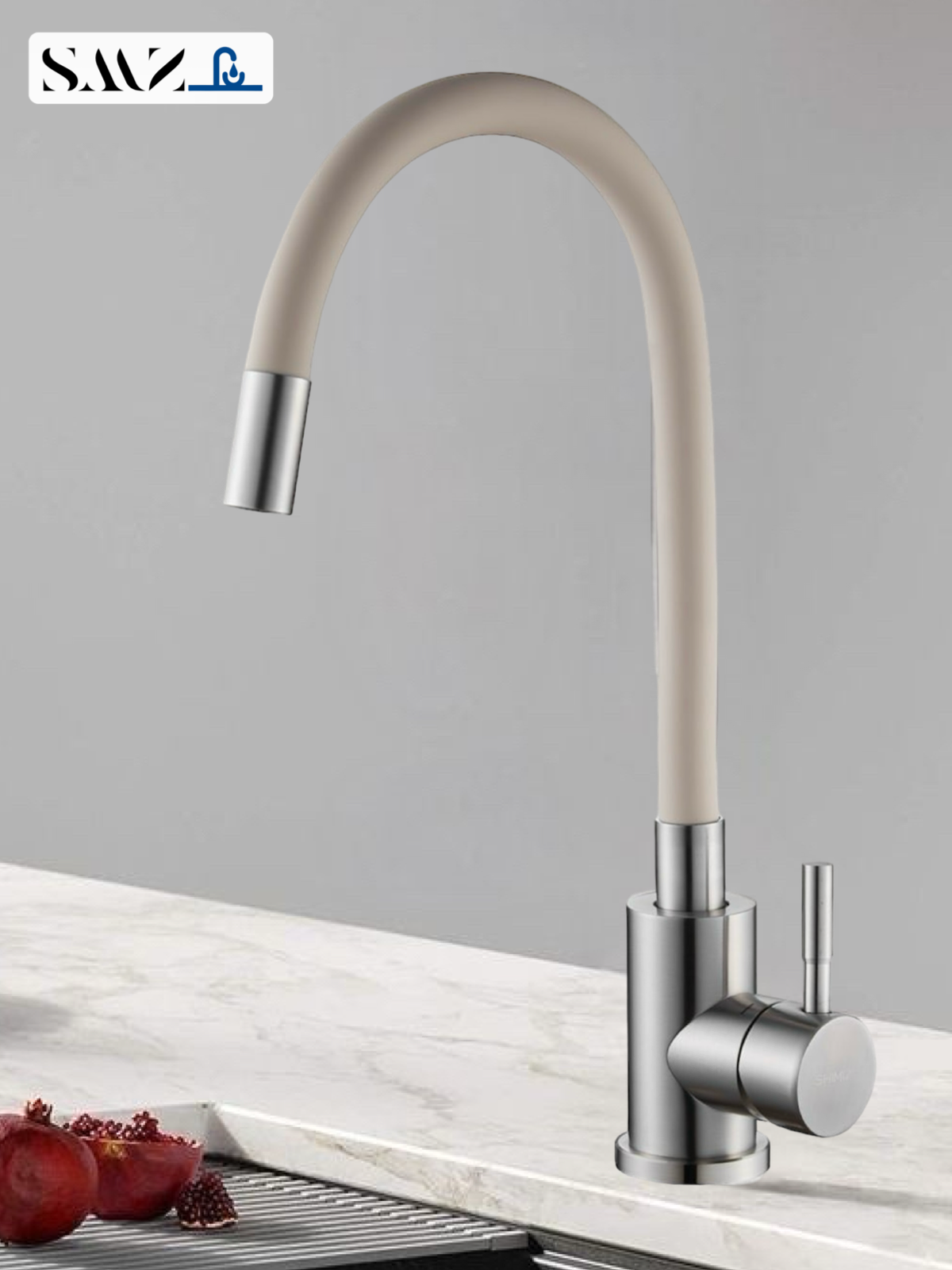 Изображение товара Смеситель для кухни Smz Beige 89SMZFAU поворотный излив 37.5 см бежевый