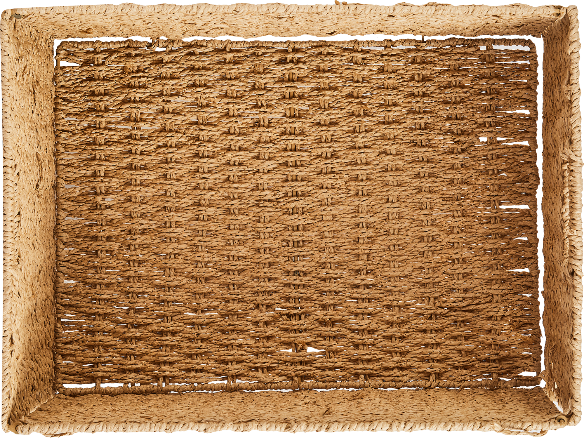 Корзина для хранения 45x21x33 см бумага цвет бежевый - 1