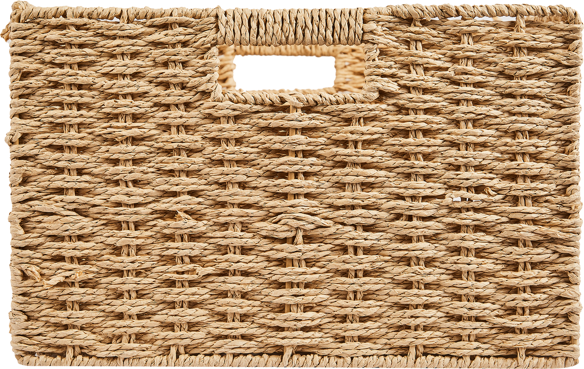 Корзина для хранения 45x21x33 см бумага цвет бежевый - 2