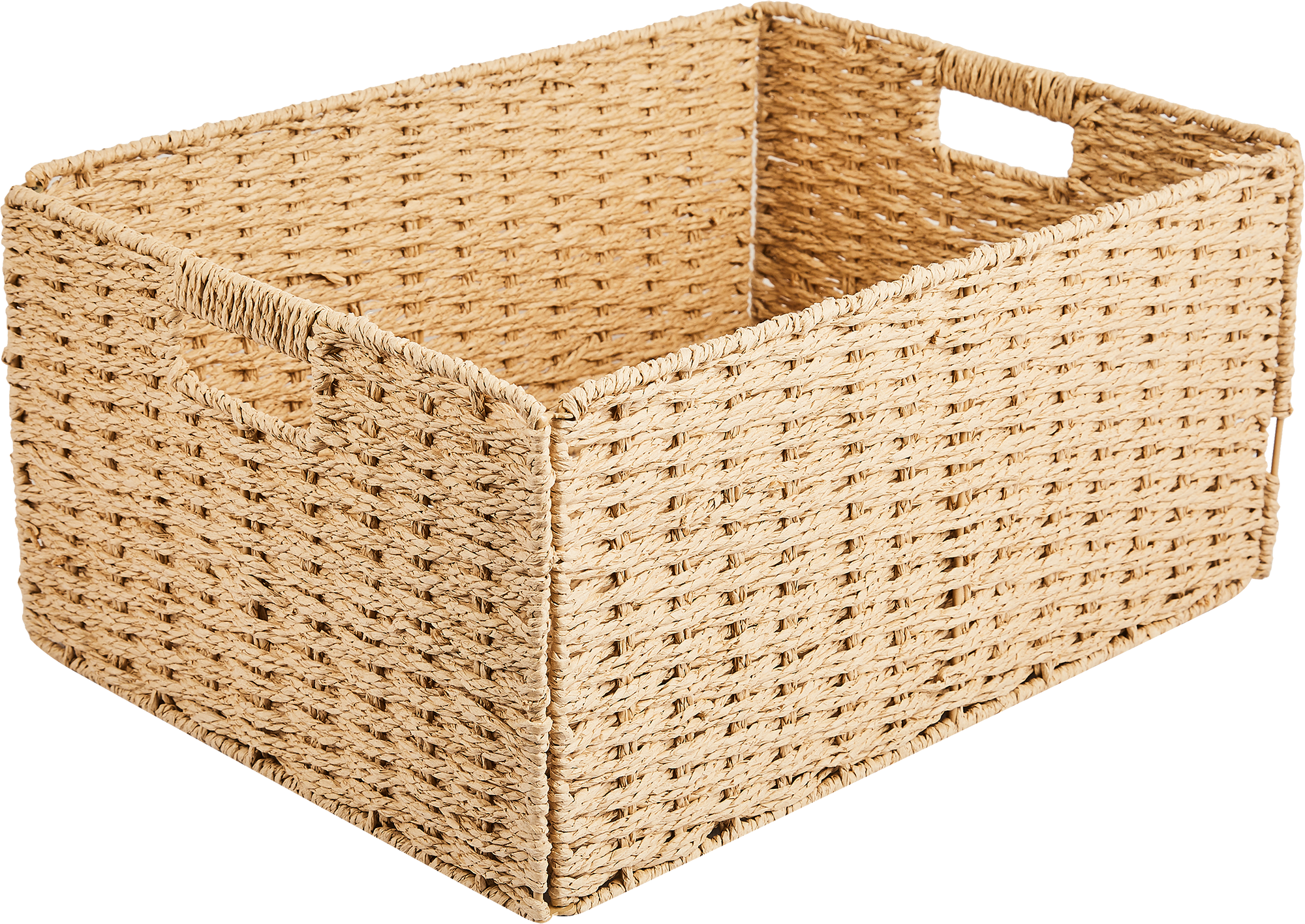 Корзина для хранения 45x21x33 см бумага цвет бежевый