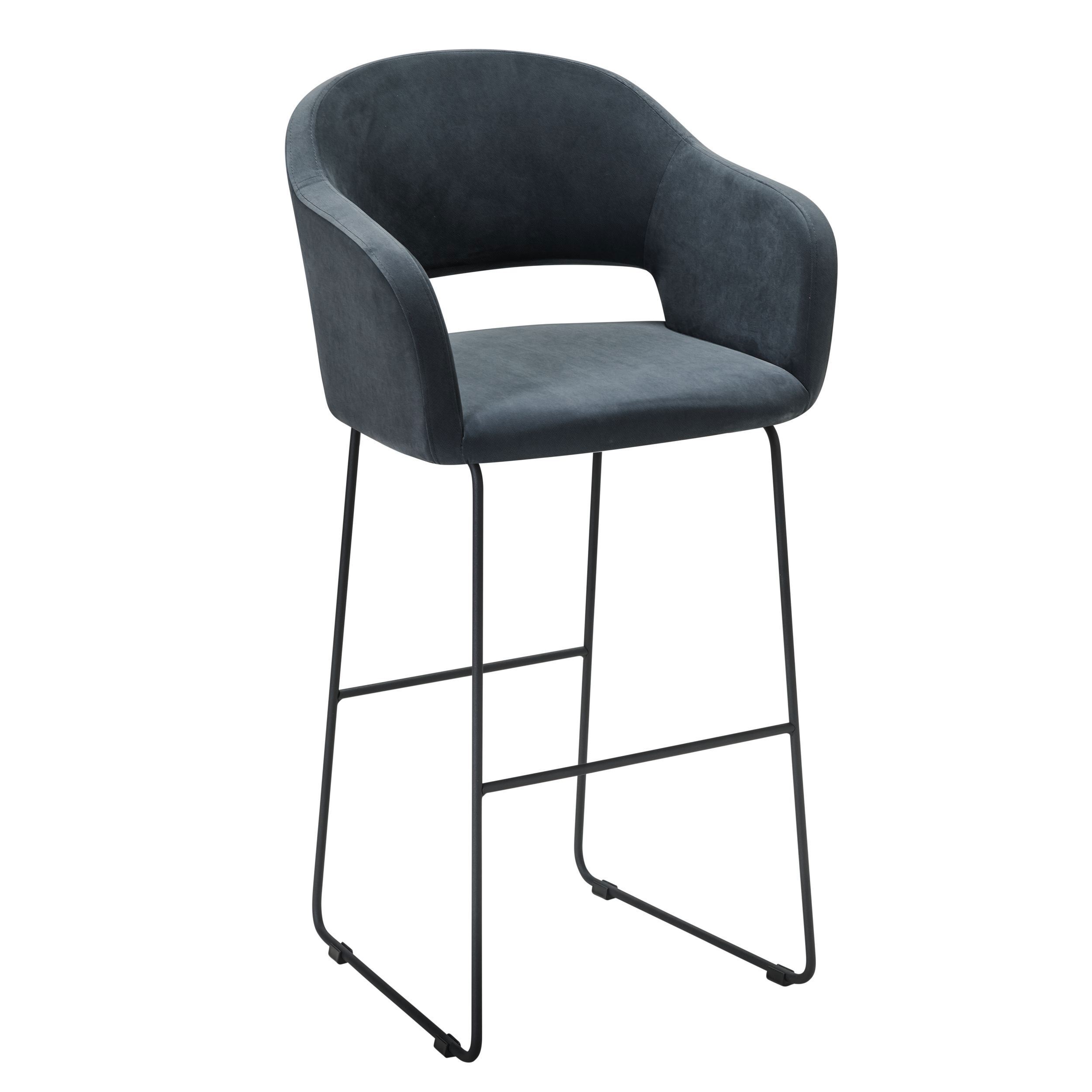 Изображение товара Кресло R-home Oscar 410218140h серое металлический каркас мягкая обивка стильное