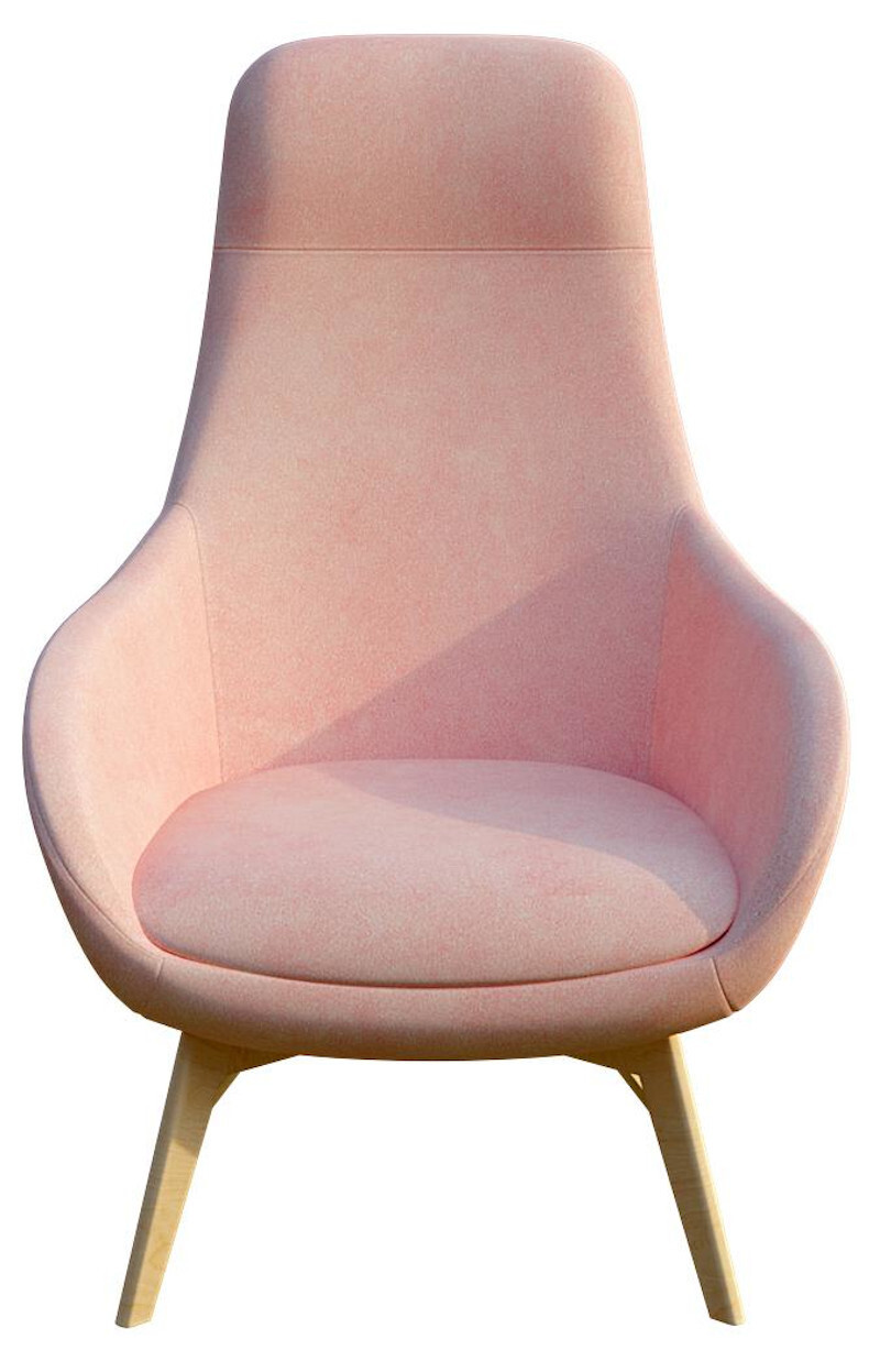 Изображение товара Кресло Фабрика Мебели Мтм Арель 77x122x77 см Велюр цвет розовый