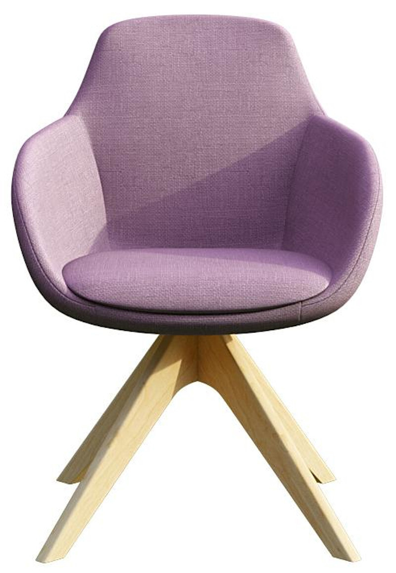 Изображение товара Кресло Арель фабрики Мебели МТМ фиолетовое из экологичных материалов