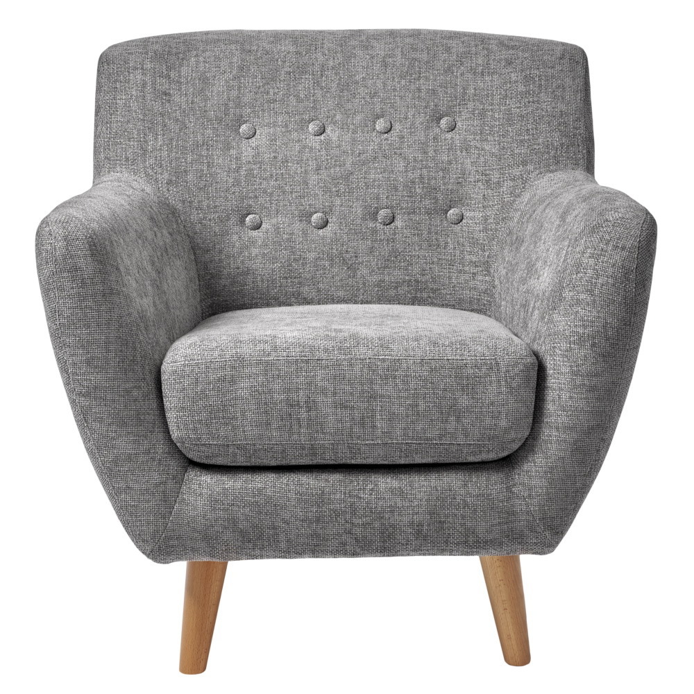 Изображение товара Кресло Bradex Picasso 81x87x80 см шенилл цвет серый