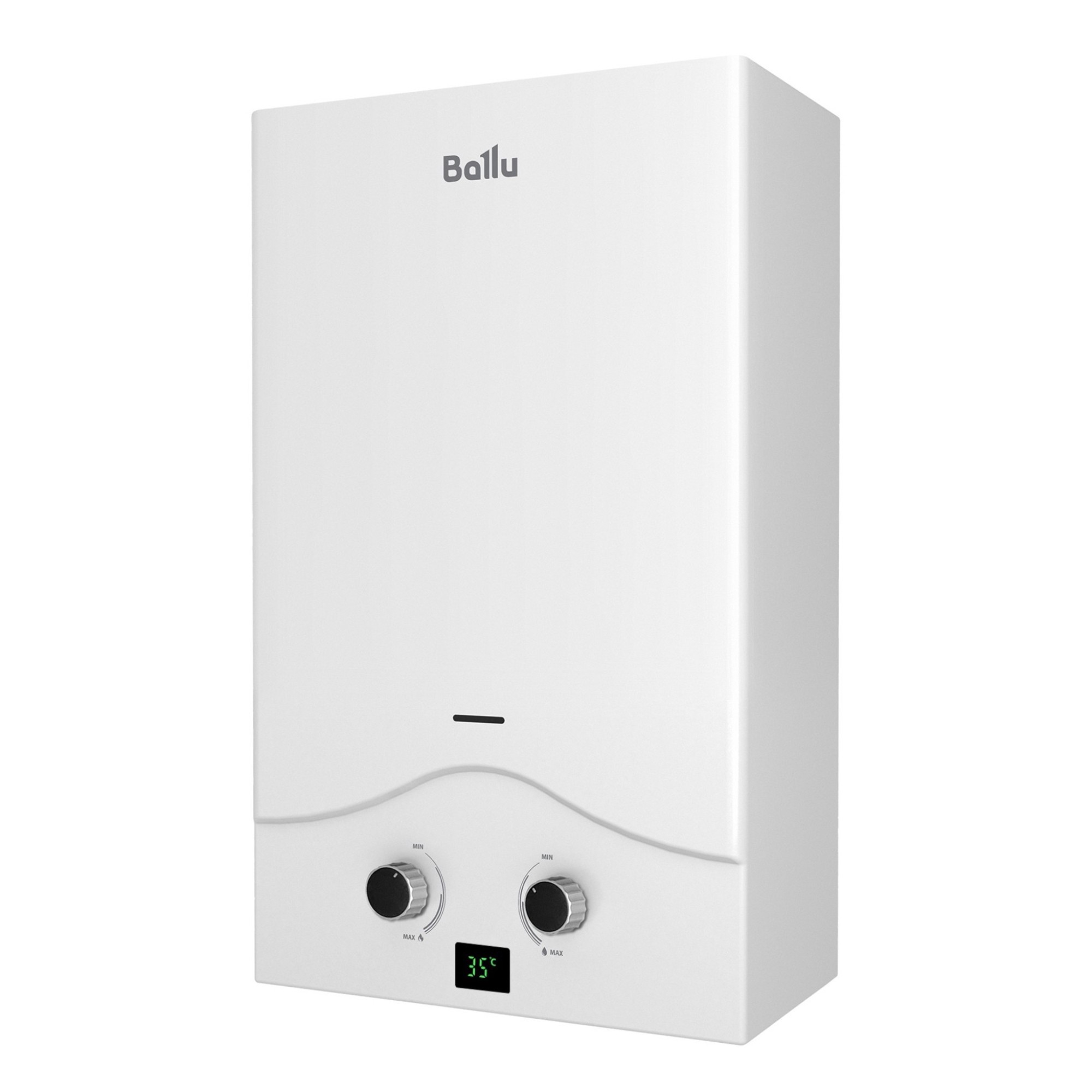 Изображение товара Газовый проточный водонагреватель Ballu GWH 10 Vance 20 кВт с дисплеем и системой безопасности