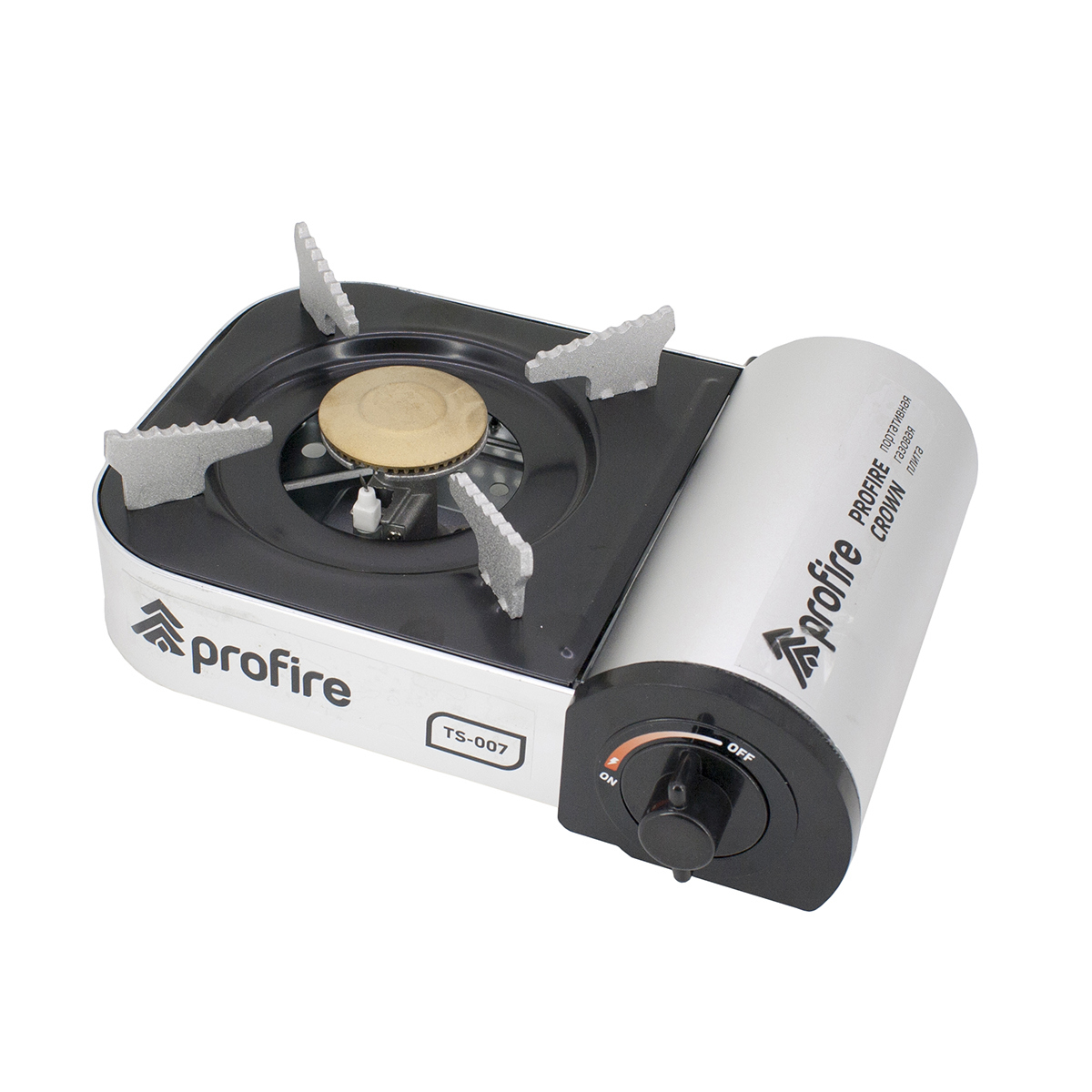 Изображение товара Газовая плита Profire Crown Ts-007 Портативная с пьезоподжигом Изображение товара Газовая плита Profire Crown Ts-007 Портативная с пьезоподжигом