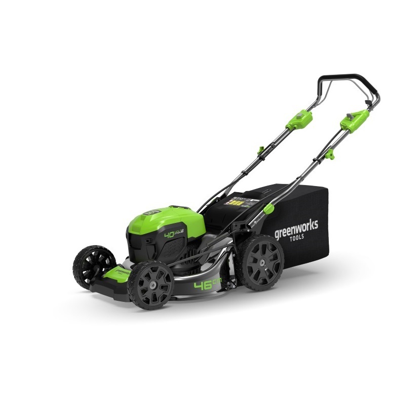Изображение товара Газонокосилка аккумуляторная Greenworks GD40LM46SP 40 В 46 см бесщёточный двигатель