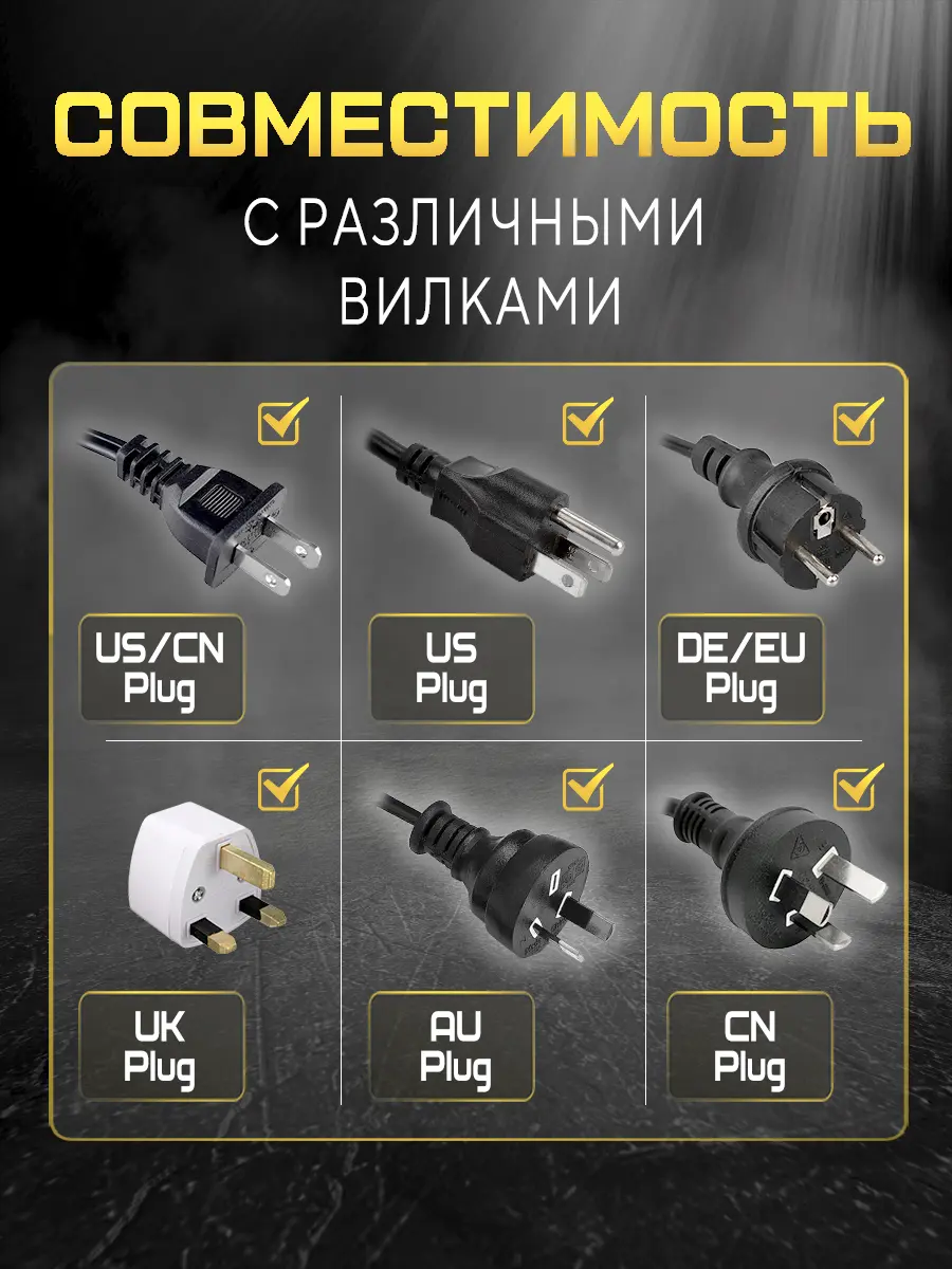 Переходник сетевой Oxion с заземлением 16 А - 3